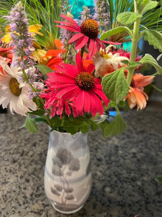 B & G Denmark Vase Summer Garden Flowers
