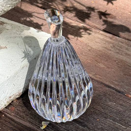 Vintage Irish Waterford Pear Crystal Sculpture