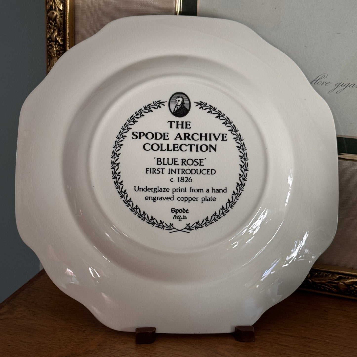 Spode Archive Collection Blue Rose 9" English Plate