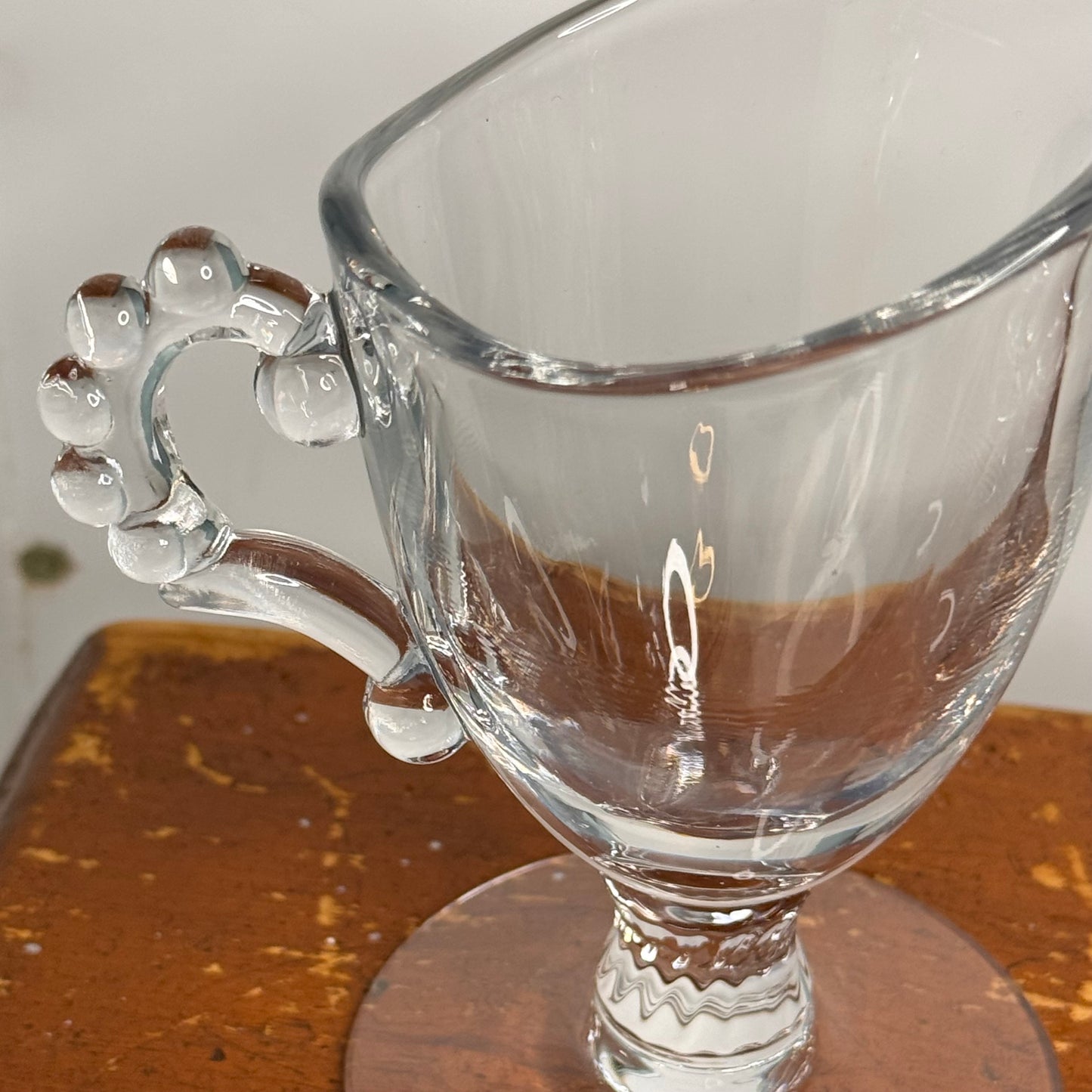 Imperial Glass Candlewick Pedestal Cream & Open Sugar