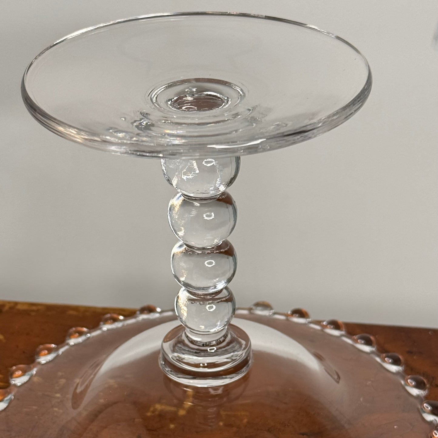 Imperial Glass Round Candlewick Compote