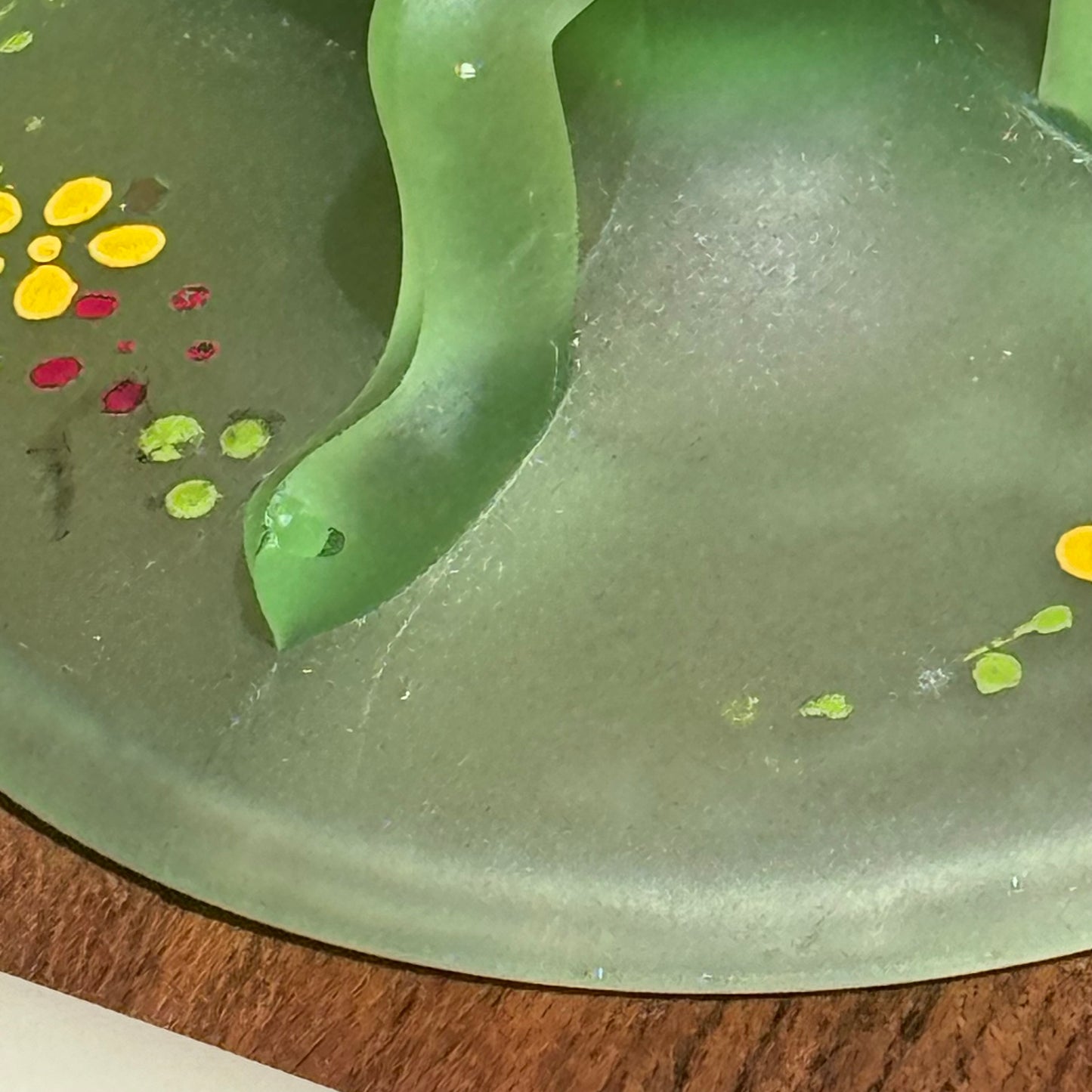 Vintage Pair Westmoreland Frosted Green Satin Uranium Glass Candle Holders and Colonial Candle Tapered Candles