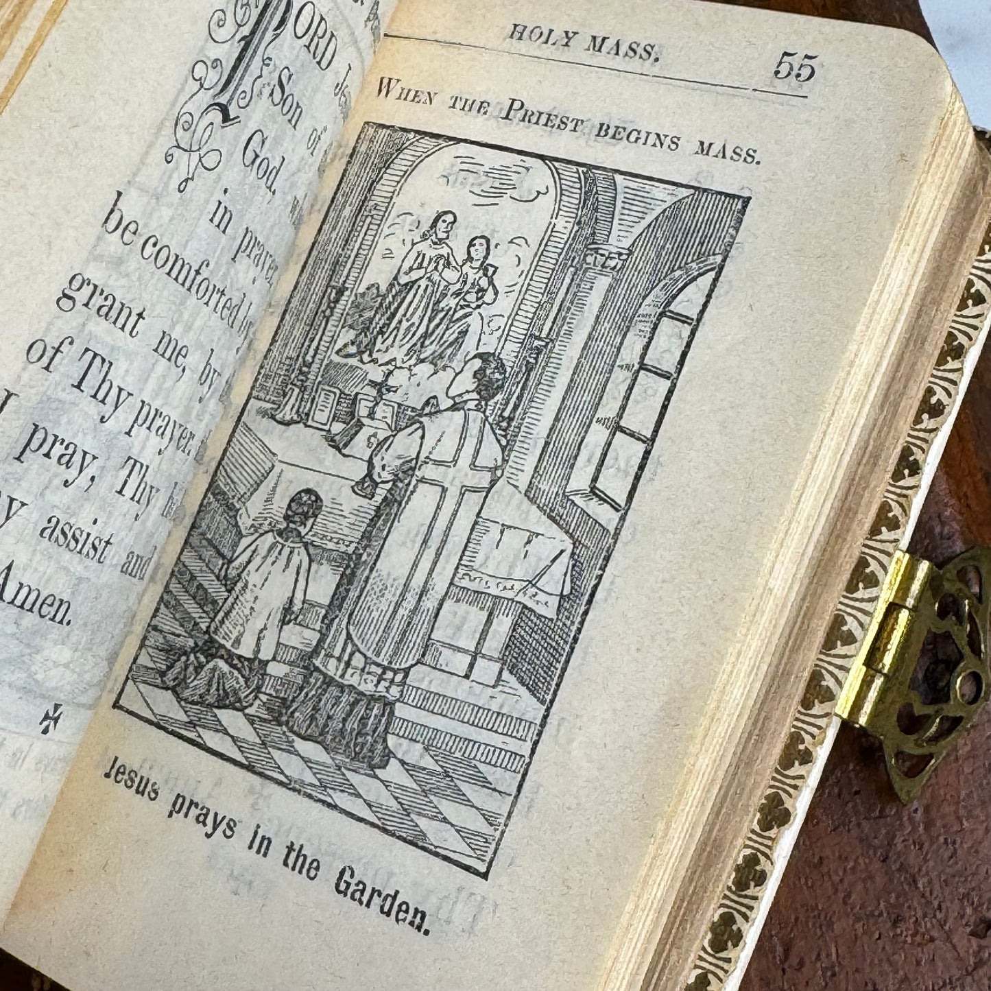 Vintage Miniature Celluloid The Little Child's Prayer Book 1929