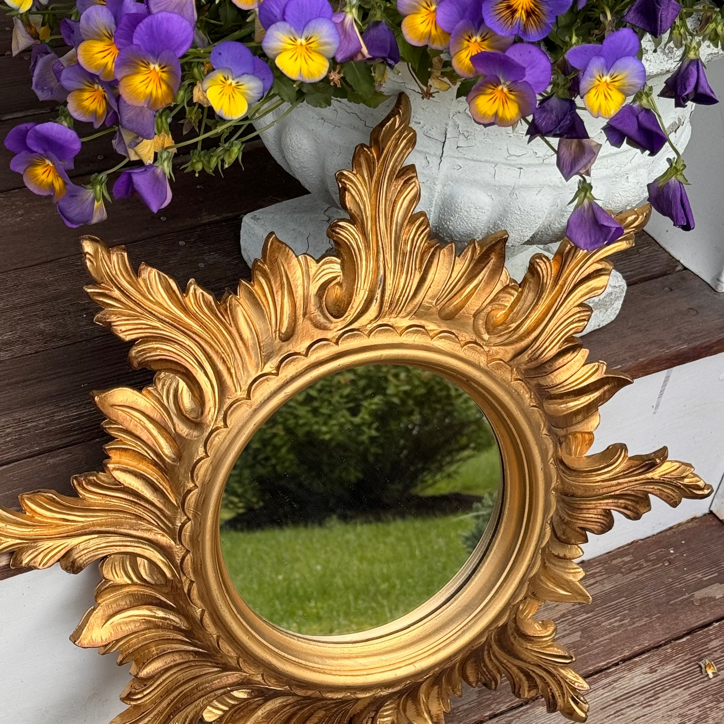 Mid Century Modern Italian Starburst Mirror