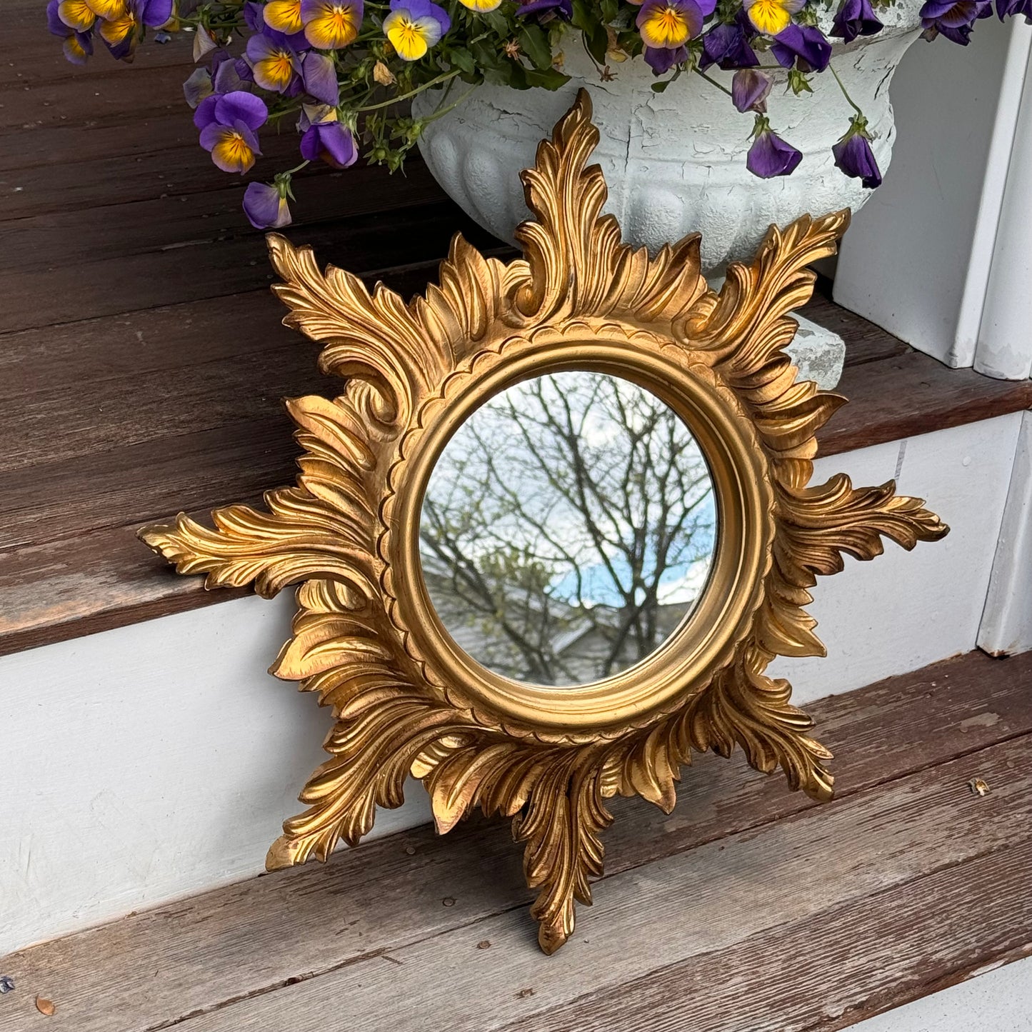 Mid Century Modern Italian Starburst Mirror