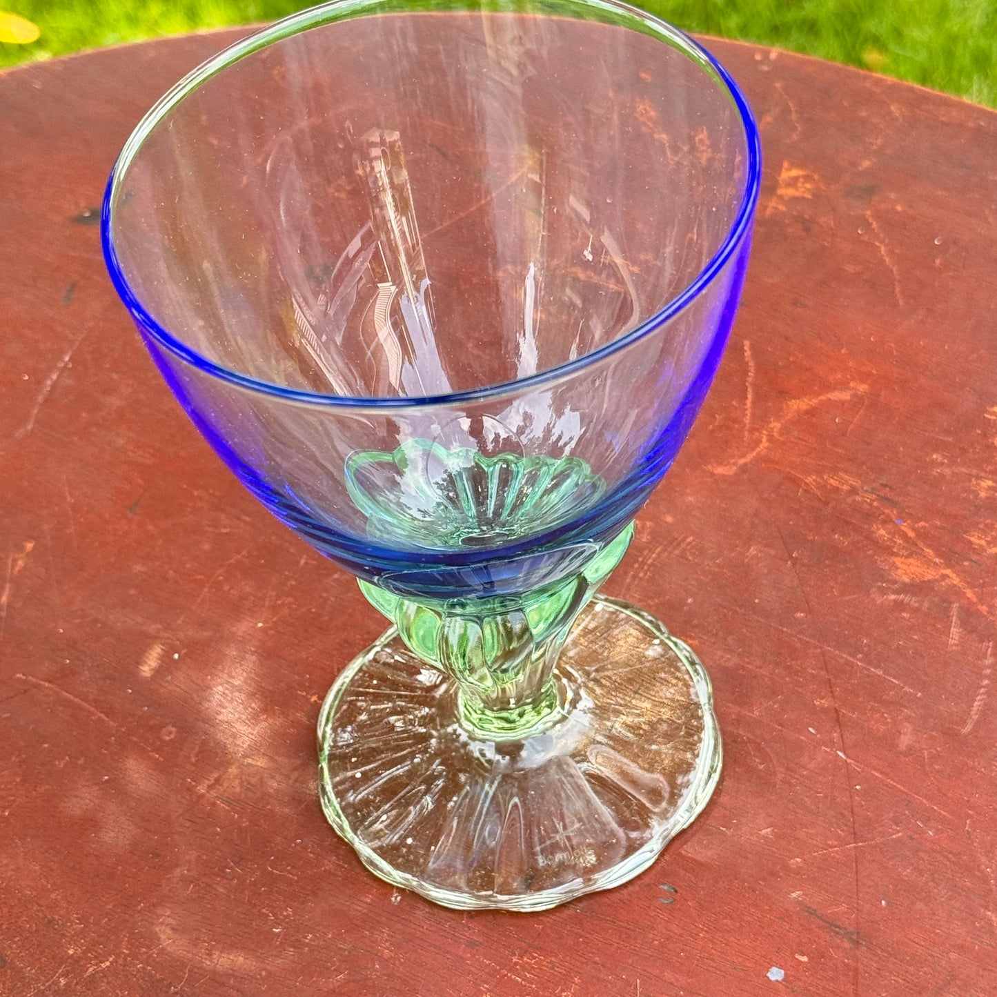 Italian Bahia Bormiolo Rocco Tall Sherbet Glass