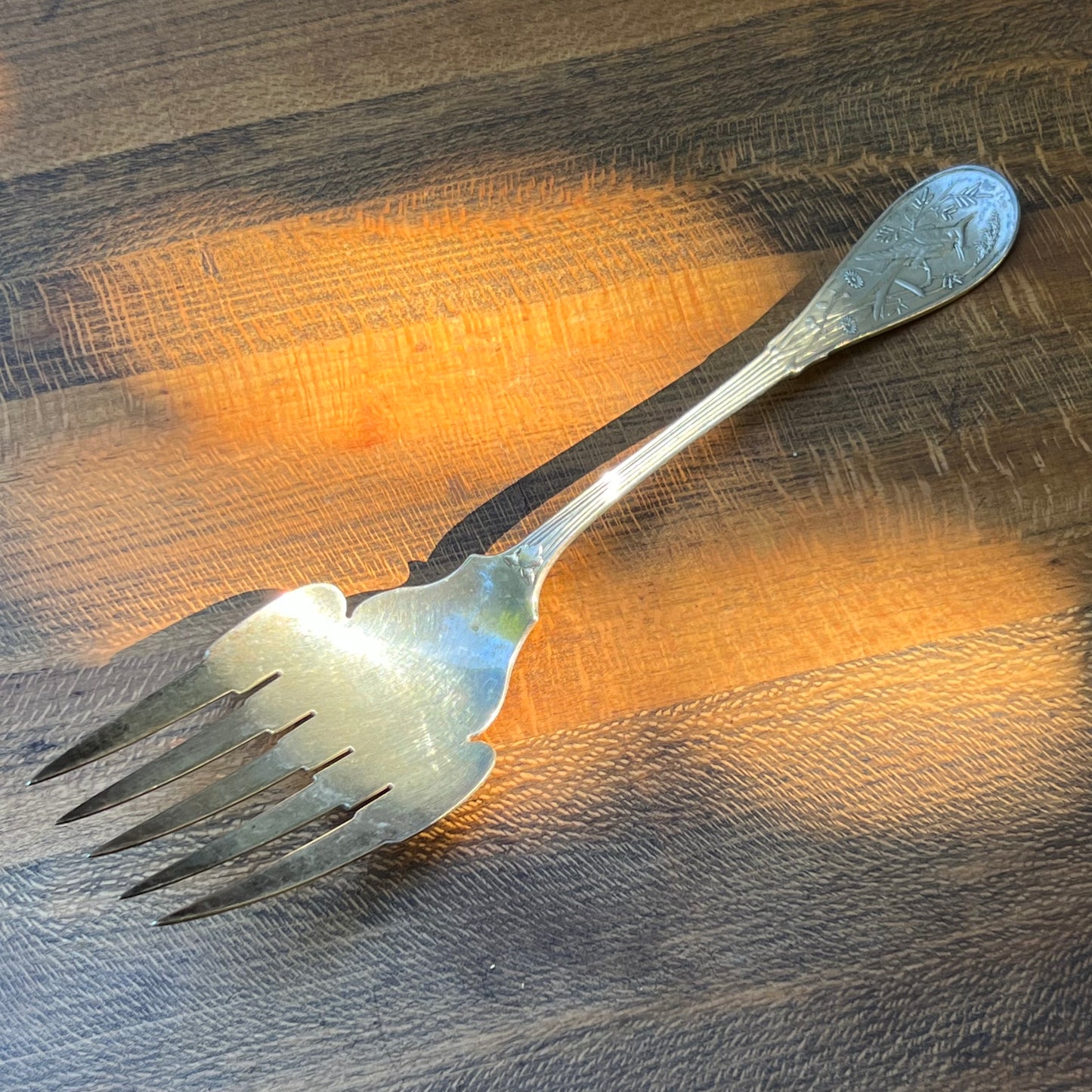 Japanese By Tiffany & Co Sterling Silver Fish Fork Audubon