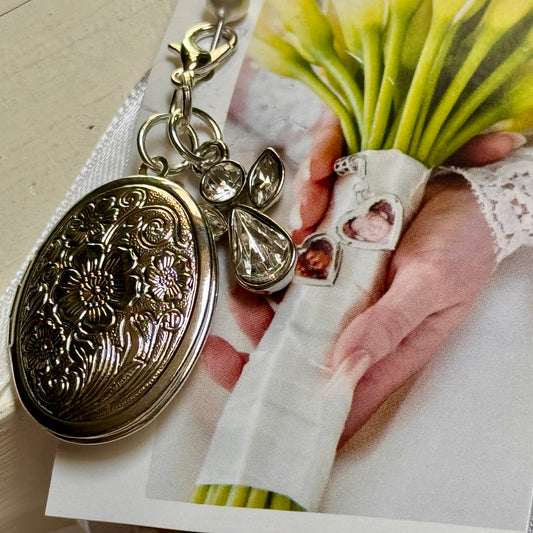 Keepsakes by Katherine Locket & Angel for Wedding Bouquet