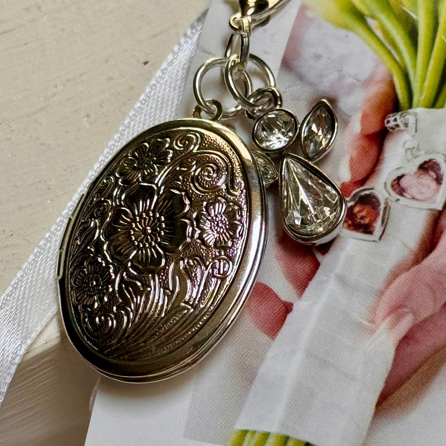Keepsakes by Katherine Locket & Angel for Wedding Bouquet