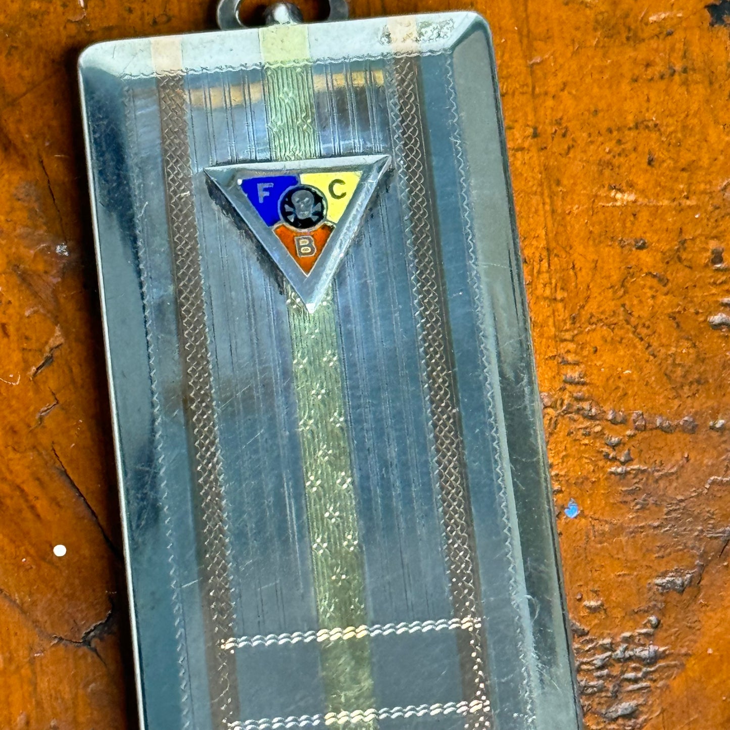 Antique Knights of Pythias Secret Society Sterling Finberg Mfg Co. Card Case