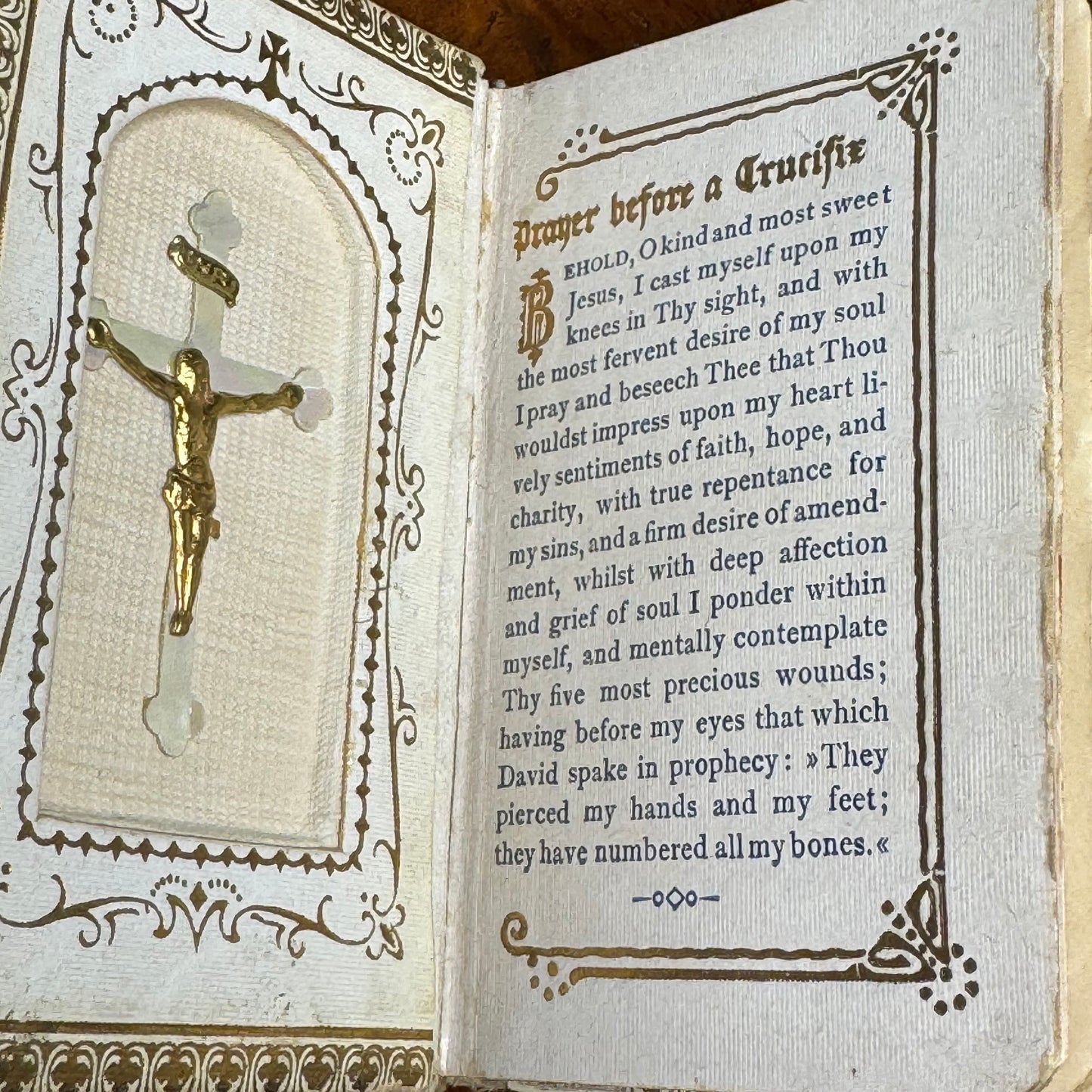 Vintage Miniature Celluloid The Little Child's Prayer Book 1929