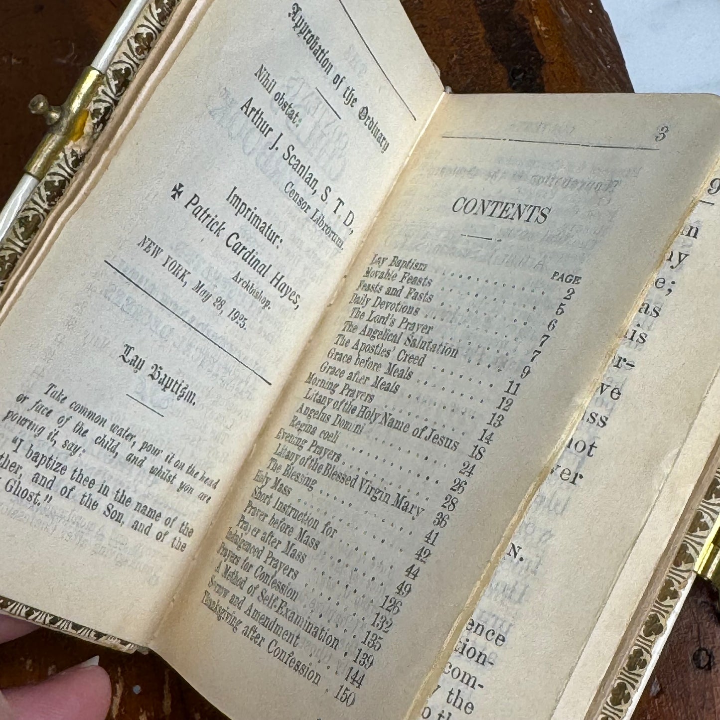 Vintage Miniature Celluloid The Little Child's Prayer Book 1929