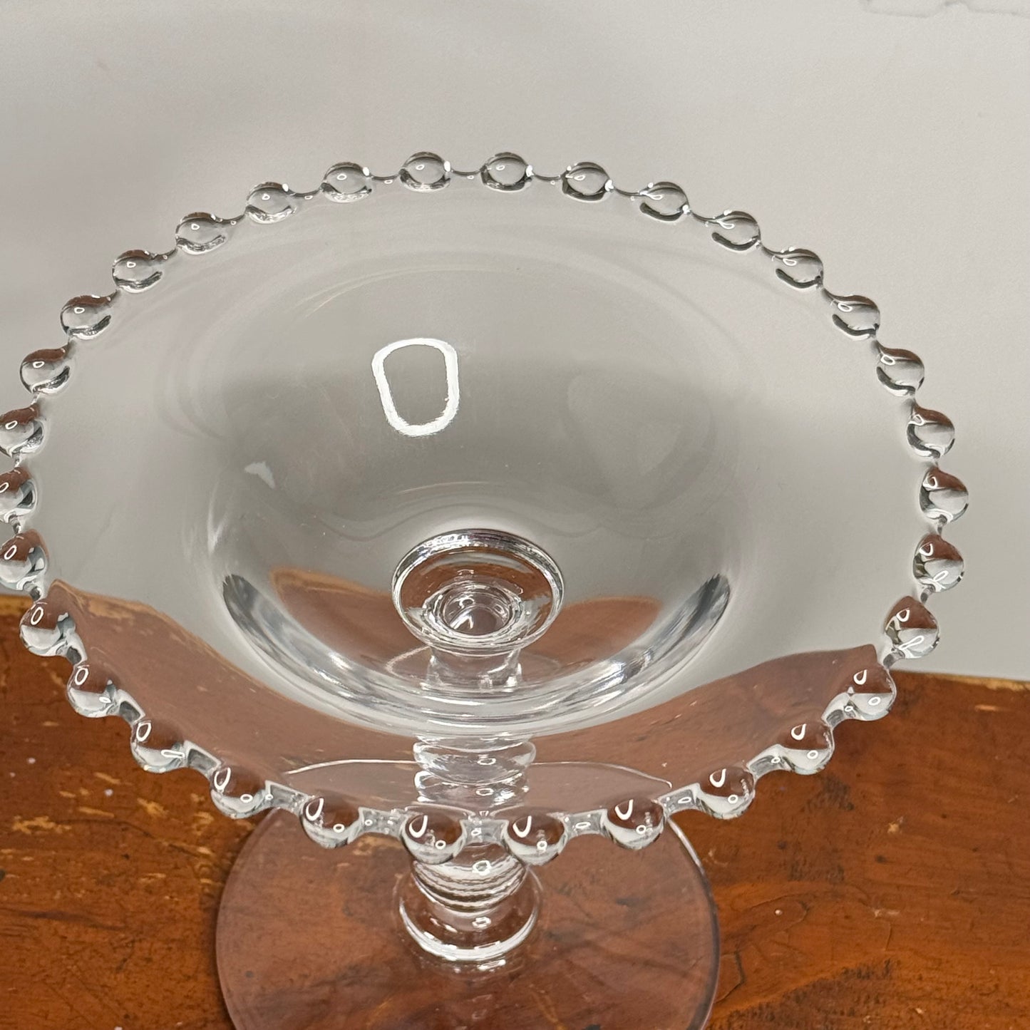 Imperial Glass Round Candlewick Compote