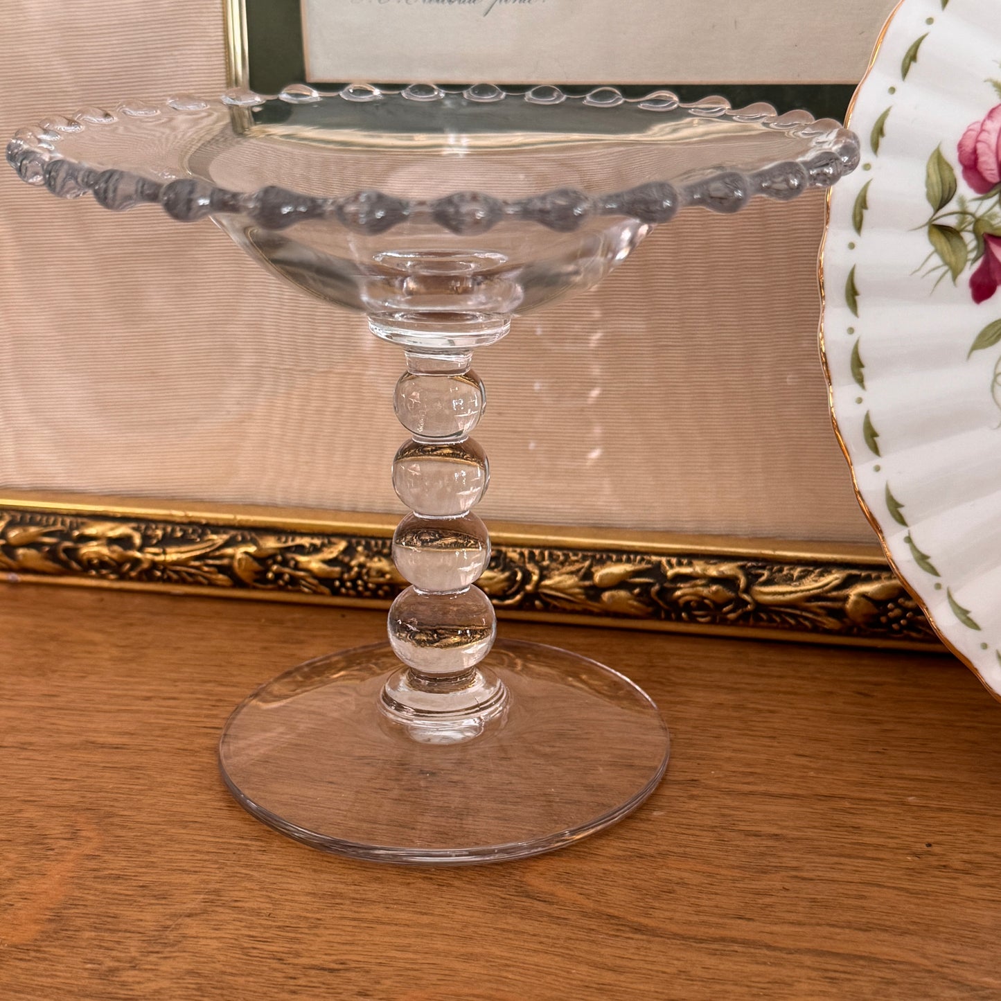 Imperial Glass Round Candlewick Compote