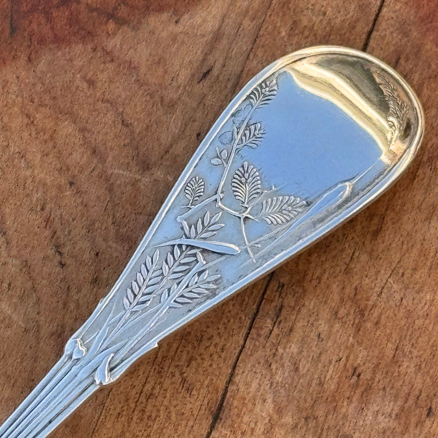 Antique Japanese By Tiffany & Co Sterling Silver Fish Fork Audubon