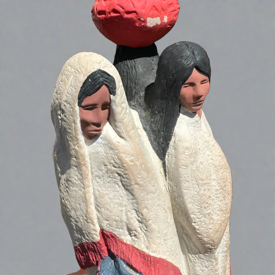 Vintge Austin Productions Sculpture Acoma Spirits Southwestern