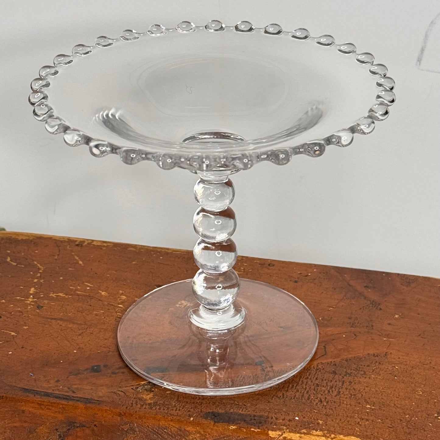 Imperial Glass Round Candlewick Compote