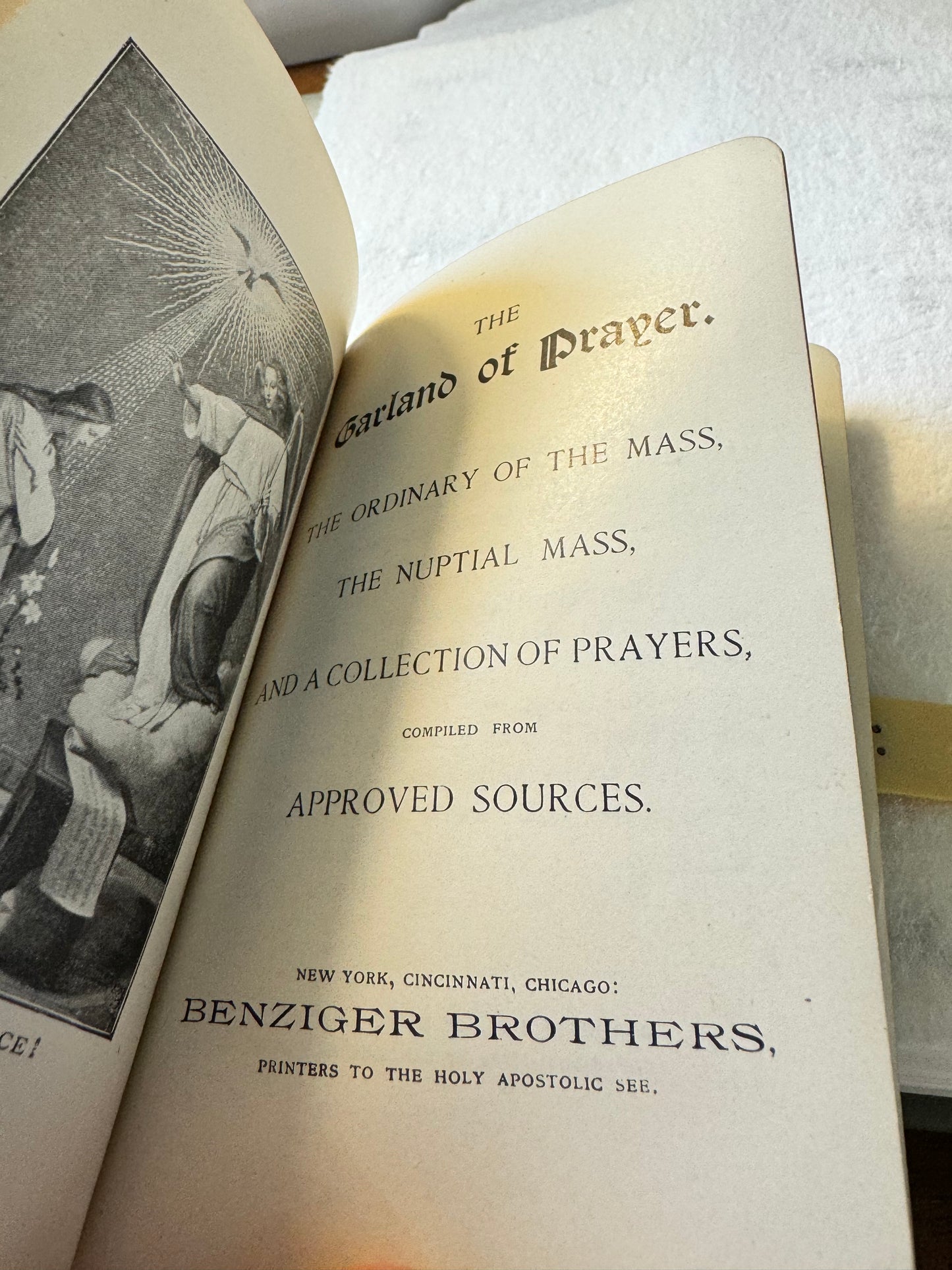 Vintage Miniature Celluloid The Little Child's Prayer Book 1929