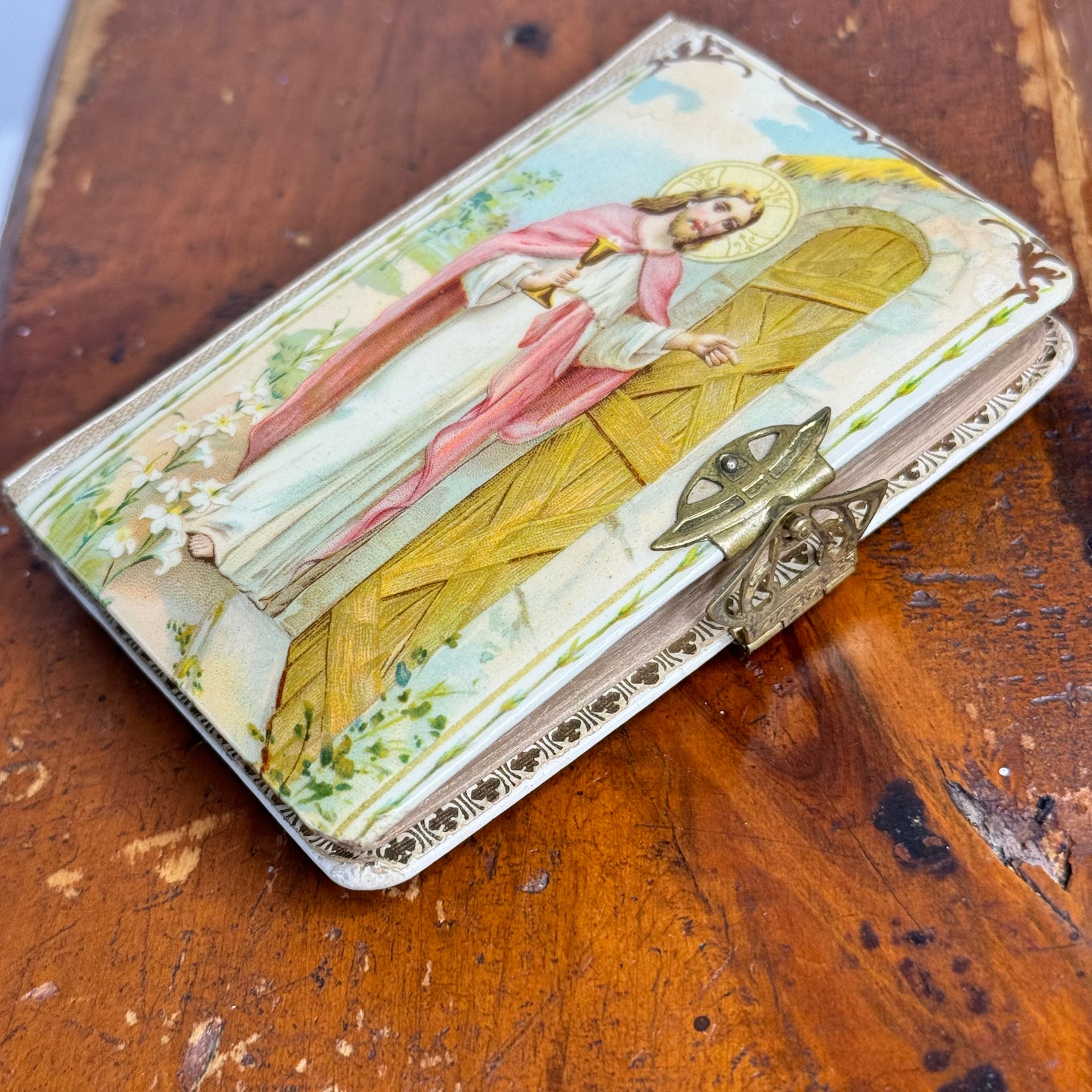 Vintage Miniature Celluloid The Little Child's Prayer Book 1929