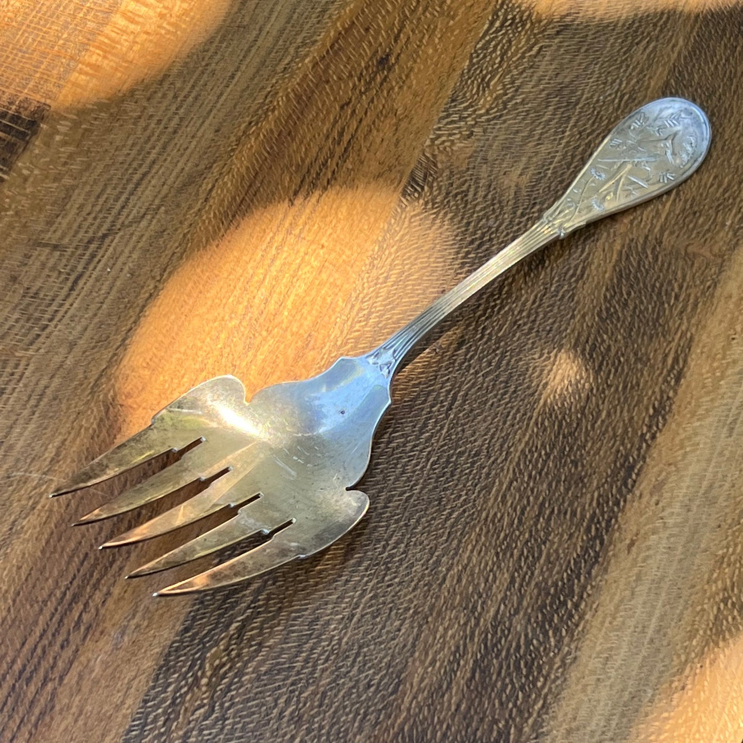 Japanese By Tiffany & Co Sterling Silver Fish Fork Audubon