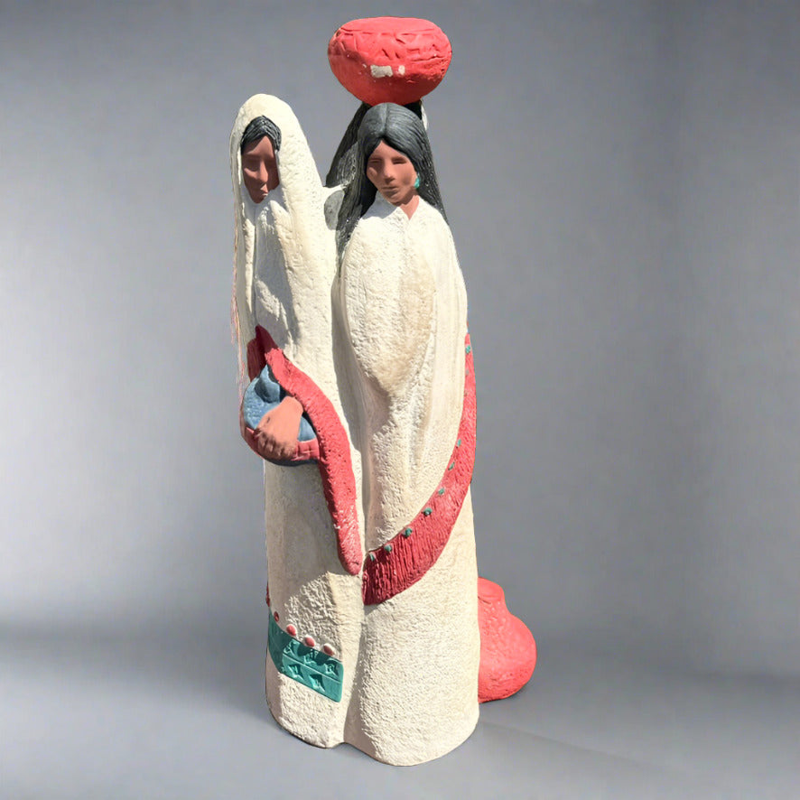 Vintge Austin Productions Sculpture Acoma Spirits Southwestern