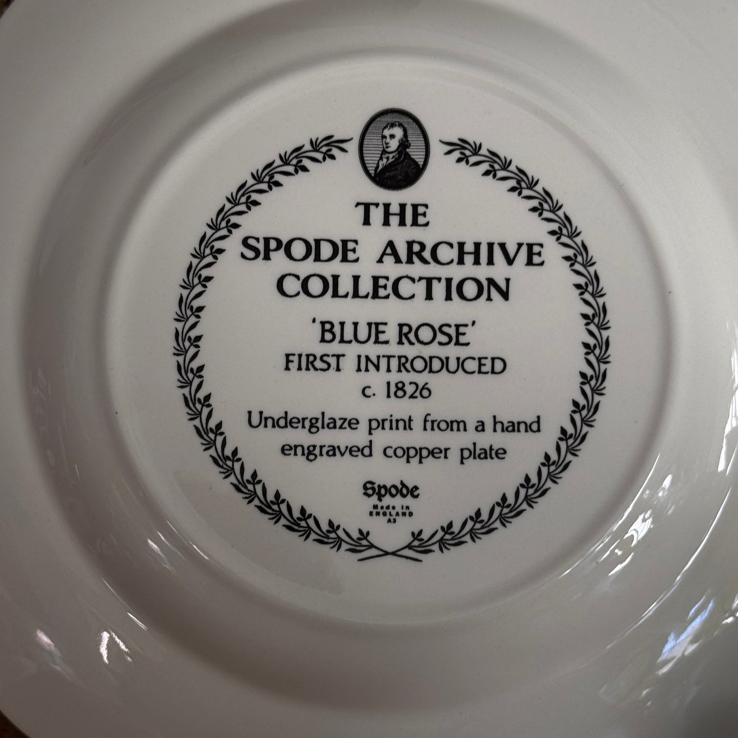 Spode Archive Collection Blue Rose 9" English Plate