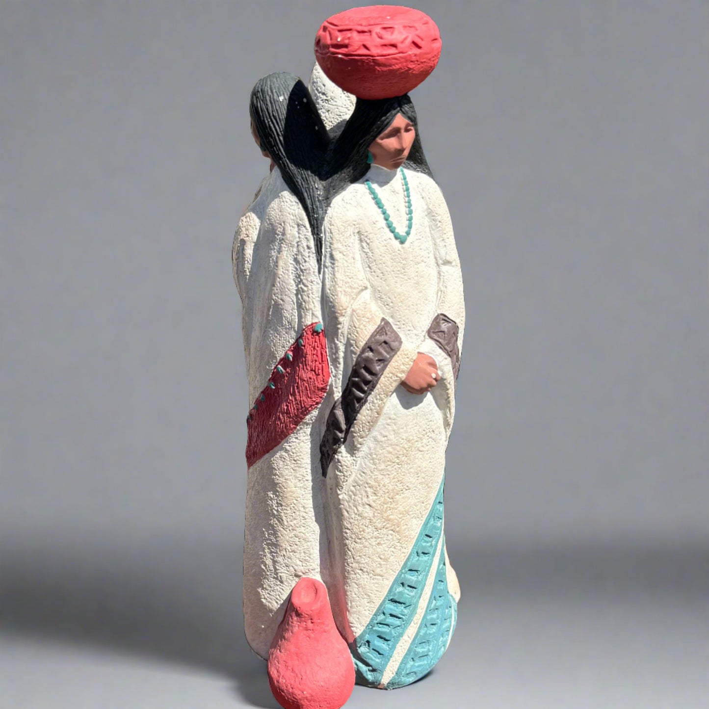 Vintge Austin Productions Sculpture Acoma Spirits Southwestern