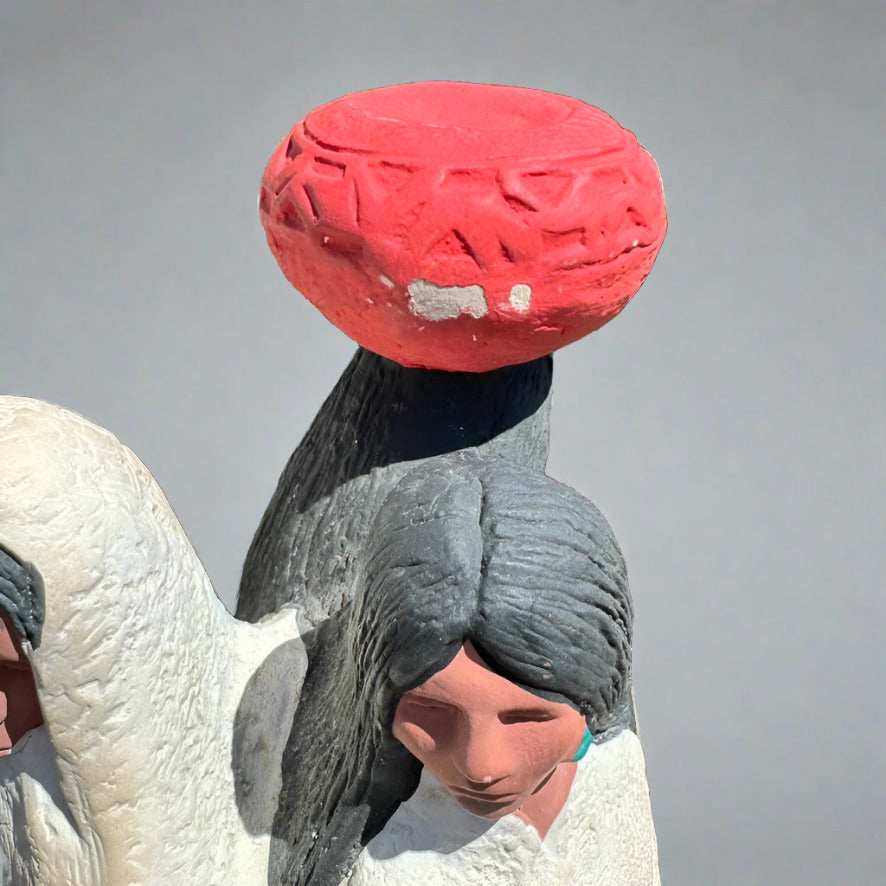 Vintge Austin Productions Sculpture Acoma Spirits Southwestern