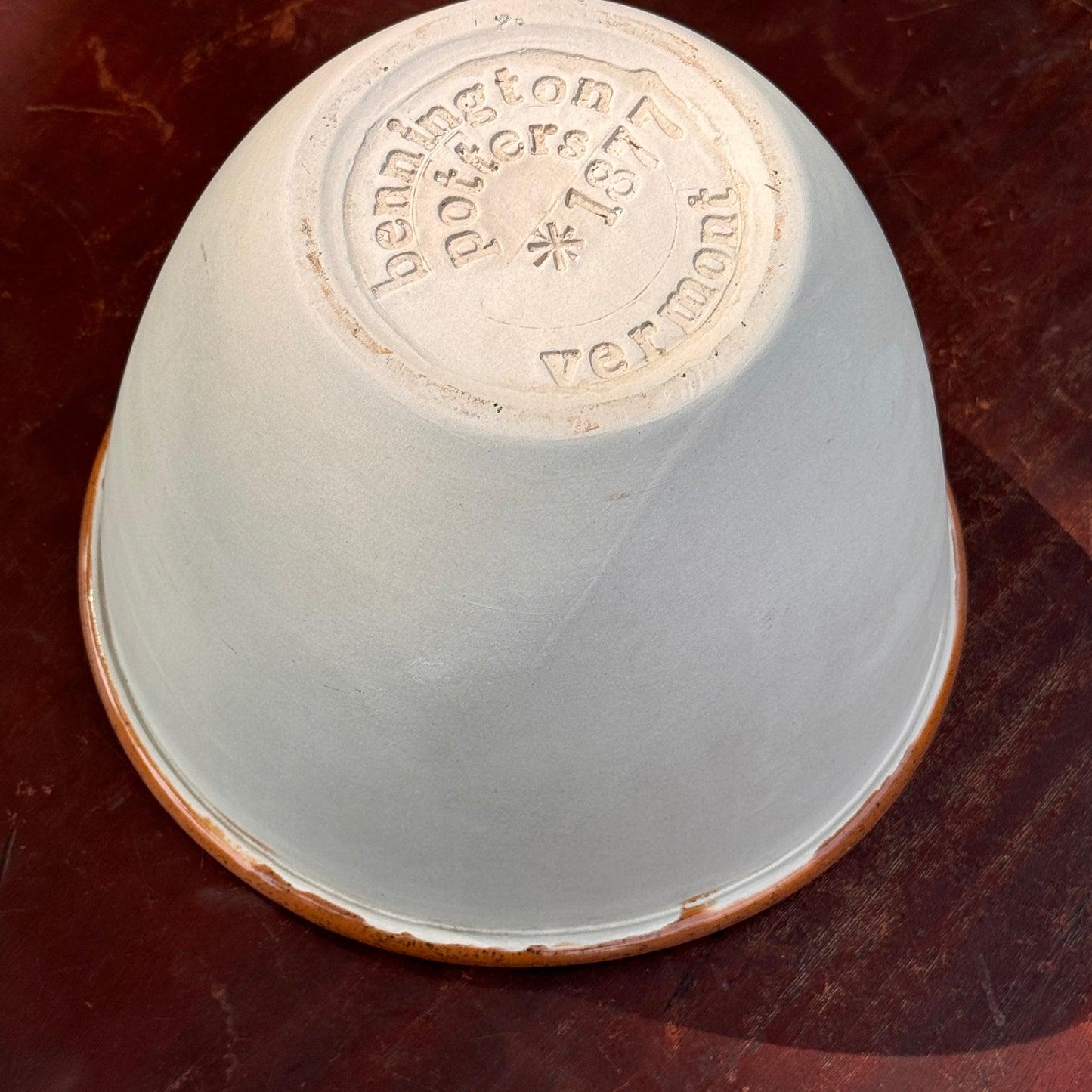 Bennington Potters Large Mixing Bowl Vermont #1877