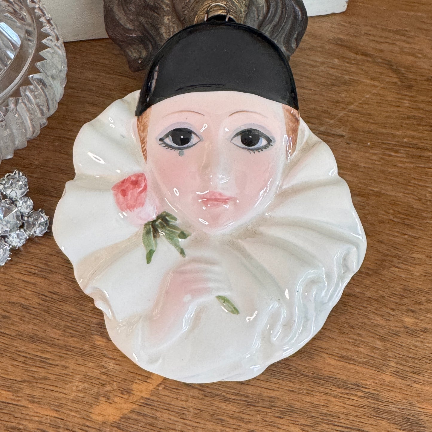 Vintage Pierrot Love Michel Oks Japanese Schmid Ornament