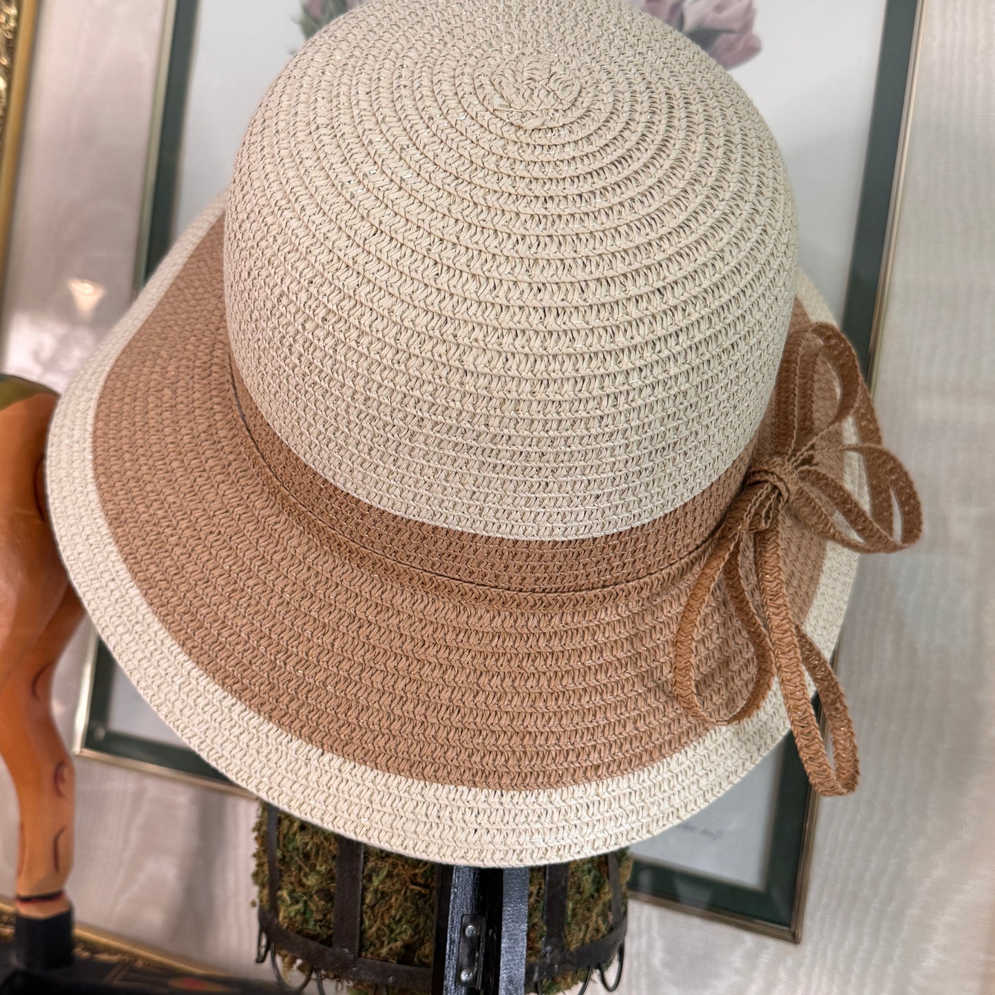 Marcus Adler New York 100% Paper Summer Hat Flapper Style