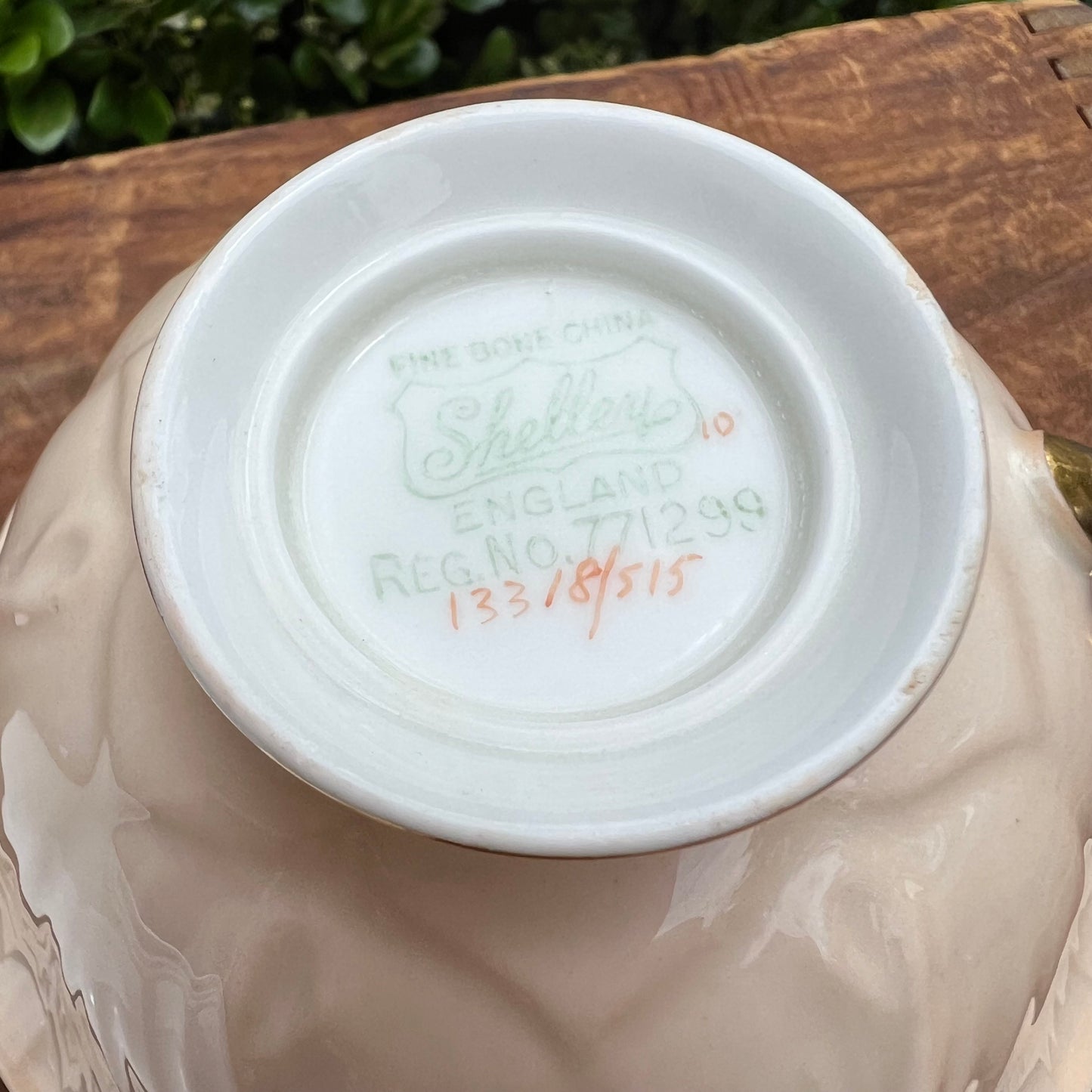 Vintage Aynsley Apricot Oleander Tea Cup & Saucer