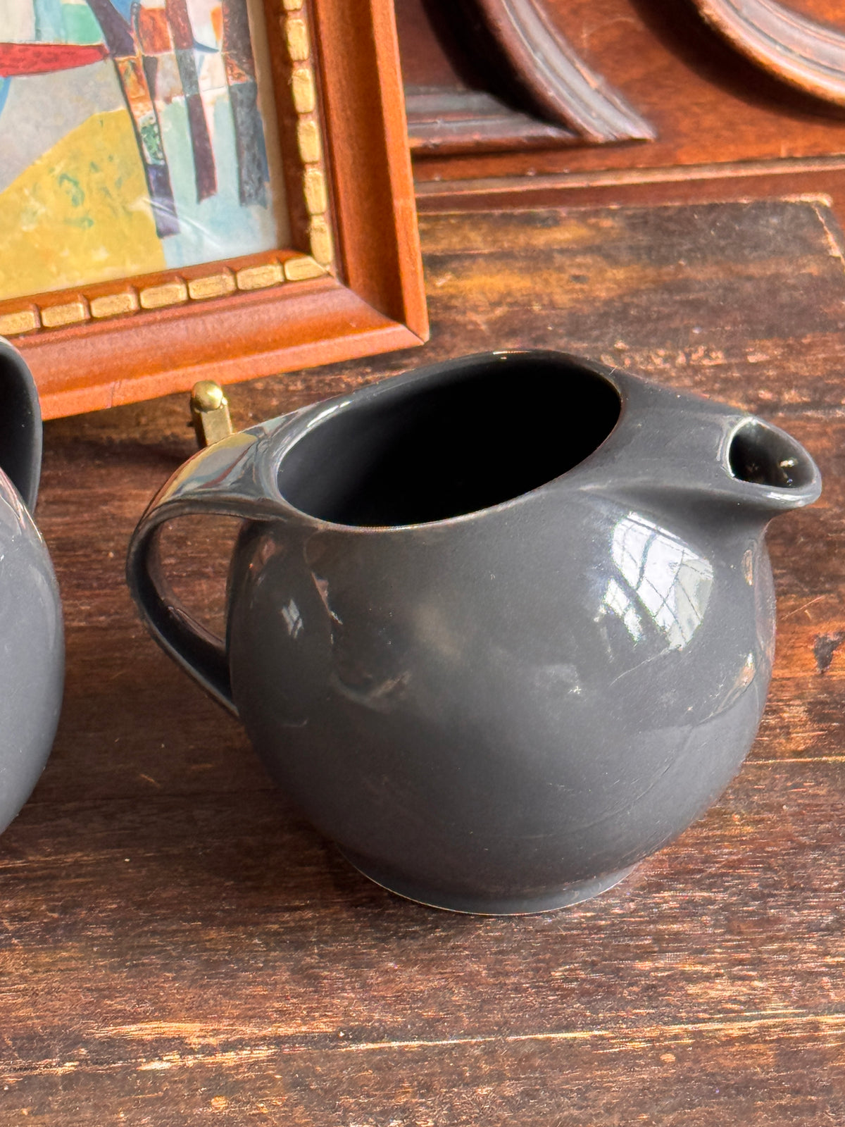 Eva Solo Grey & Pink Creamer and Lidded Sugar Bowl Set