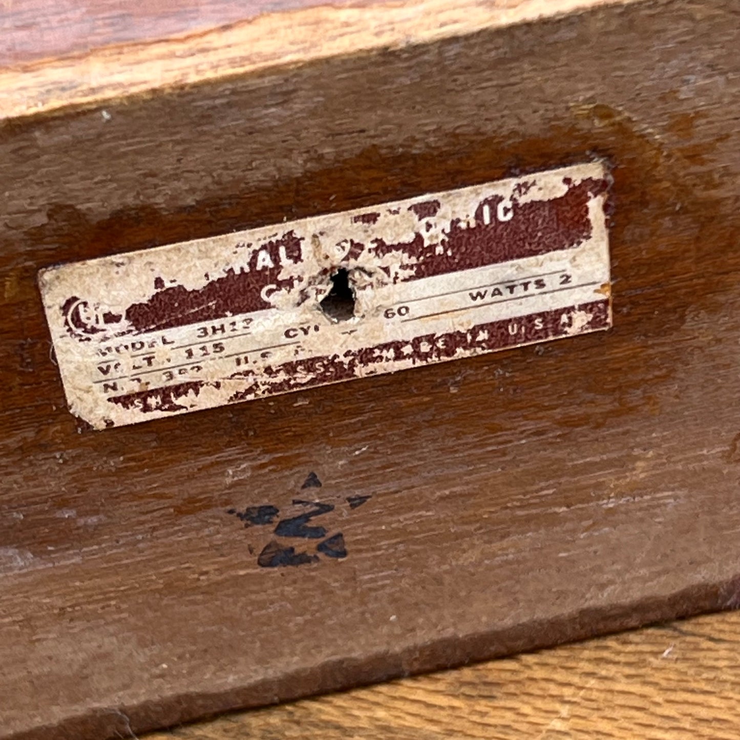 Vintage General Electric Wood Case Mantle Clock