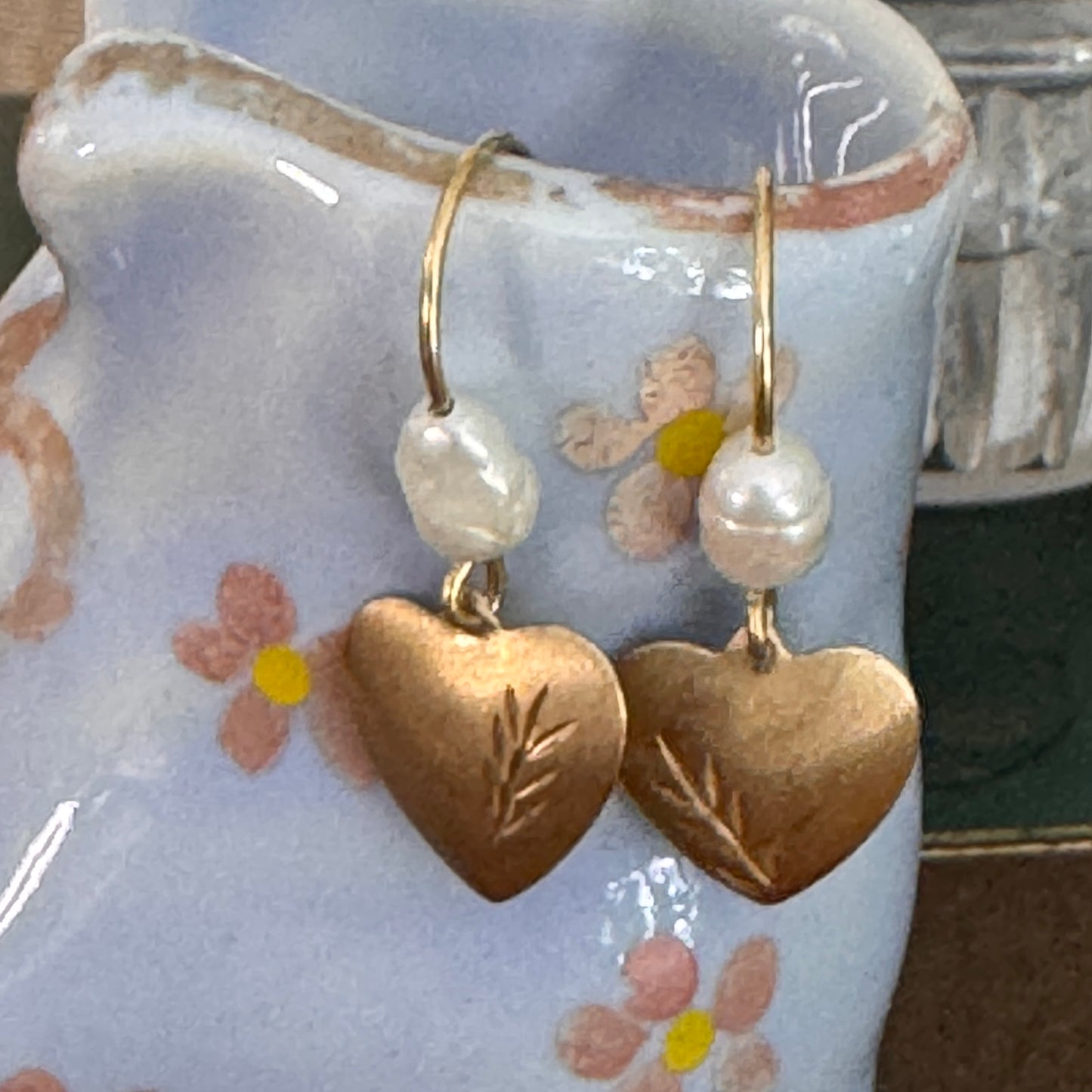 JCM Jacmel Mauritius 14K Gold Cultured Pearl Earrings