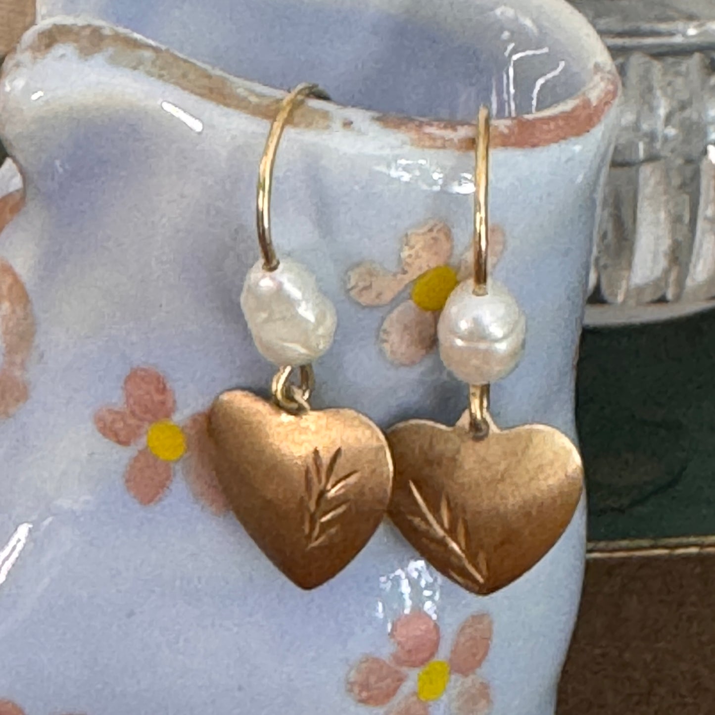 JCM Jacmel Mauritius 14K Gold Cultured Pearl Earrings