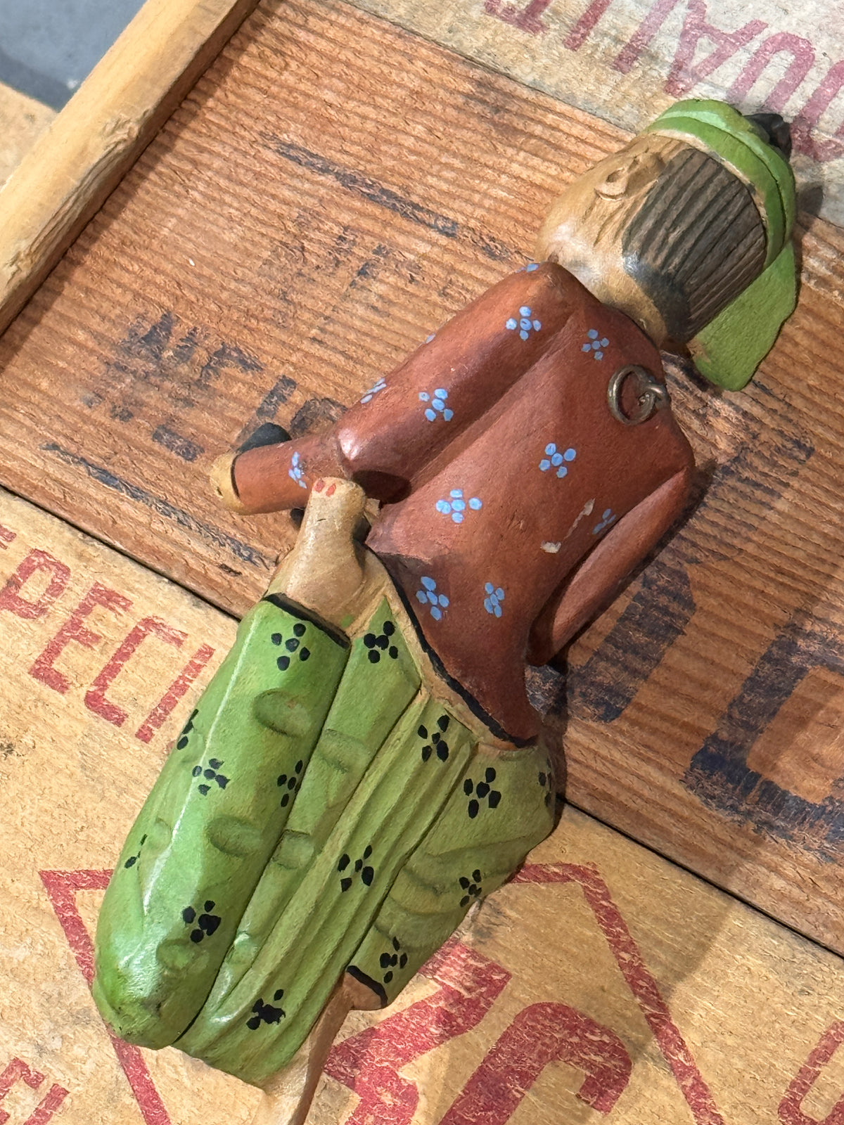 Hand-Painted Wooden Temple Musician Wall Hangings, Set of 2