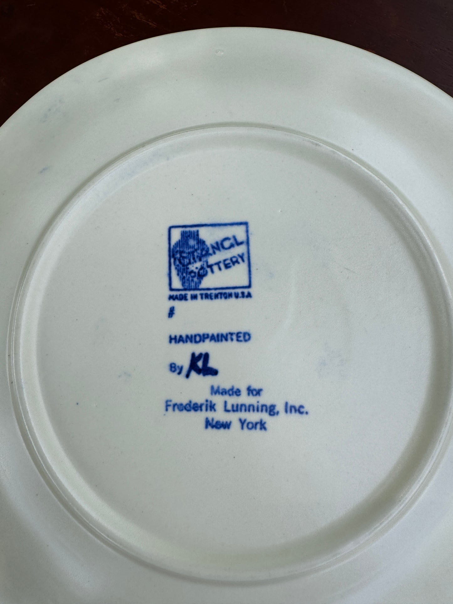 Six Mid Century Modern Stangl Pottery Fruit Frederick Lunning Luncheon Plates