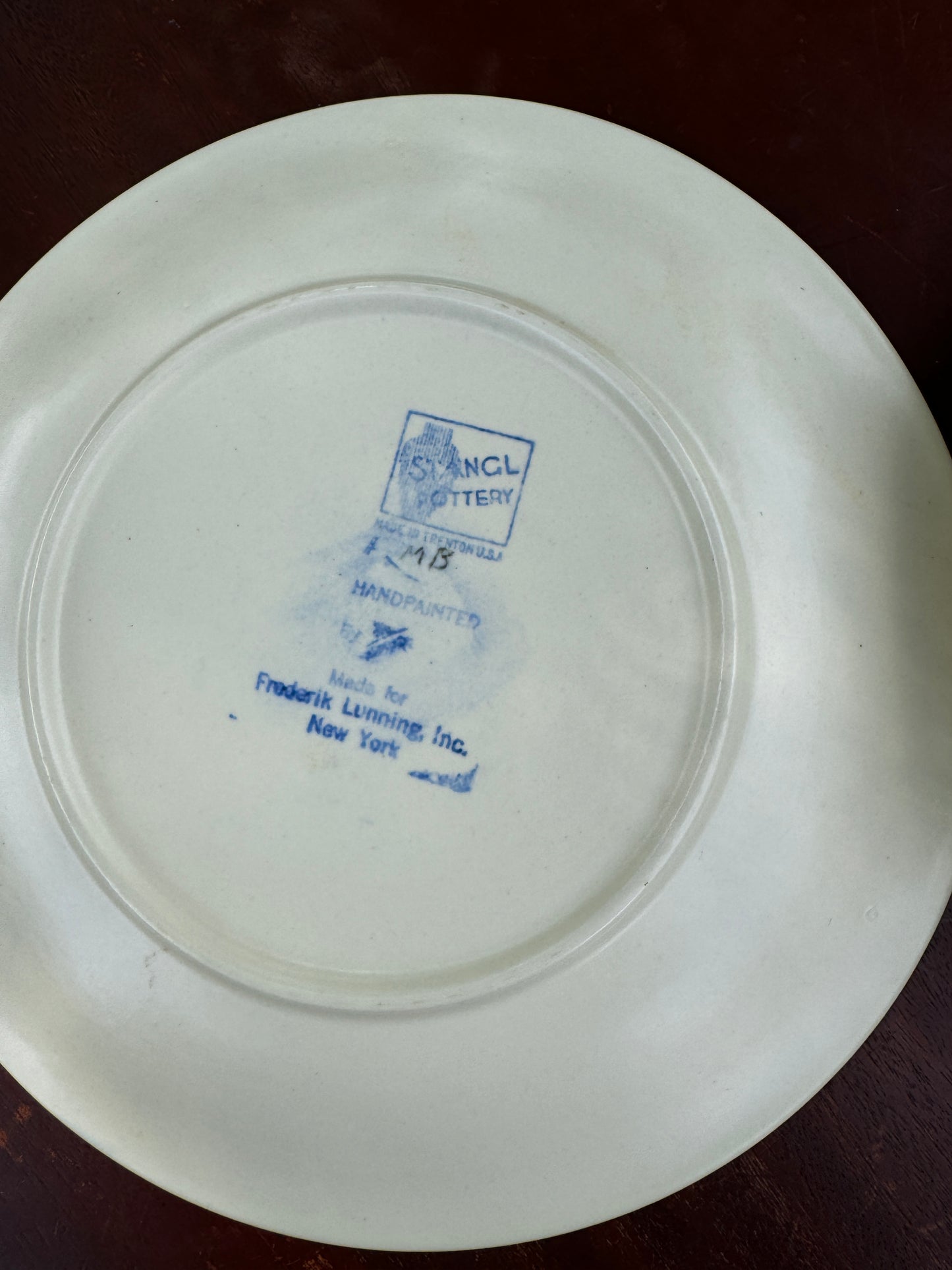 Six Mid Century Modern Stangl Pottery Fruit Frederick Lunning Luncheon Plates