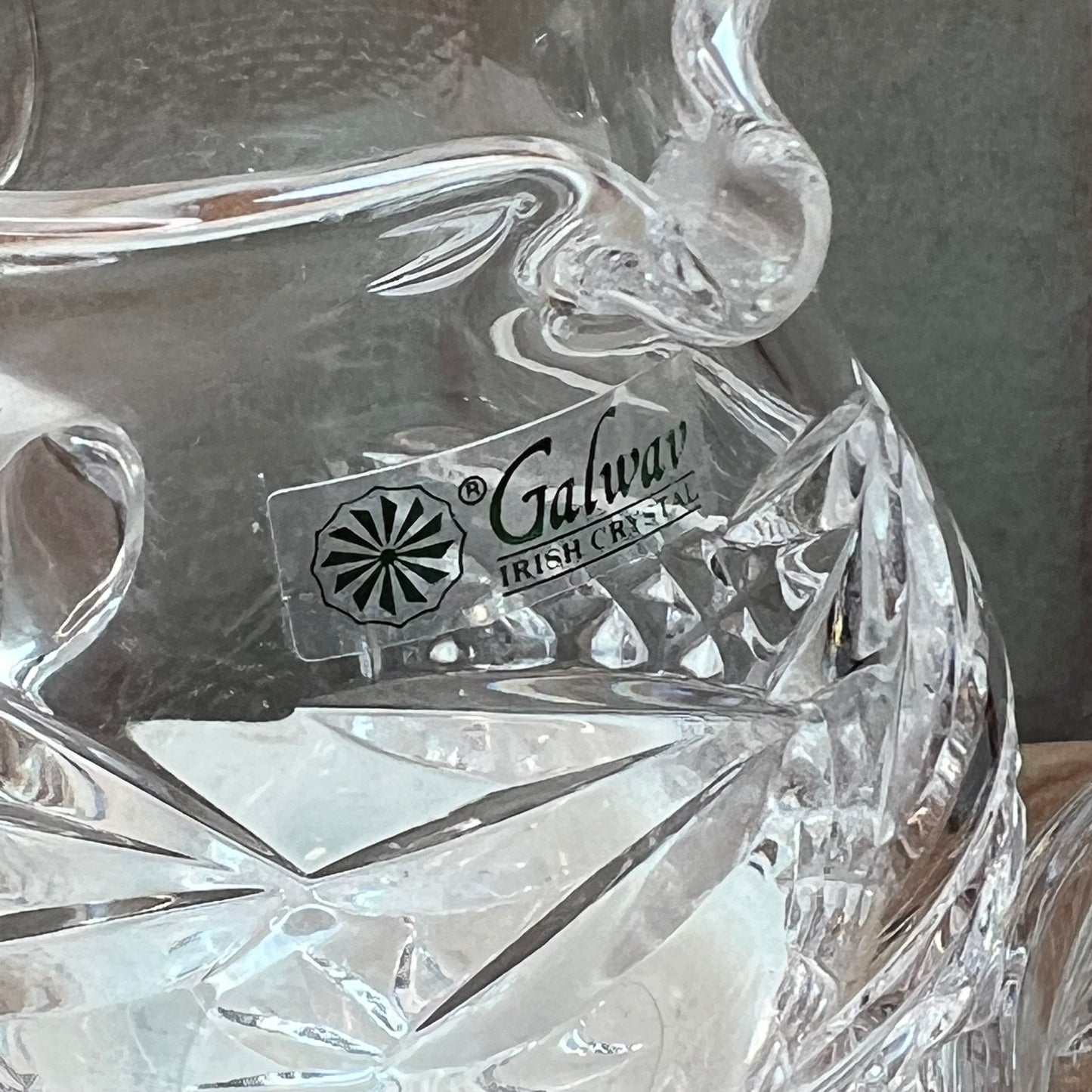 Galway Irish Crystal Creamer & Open Sugar Bowl