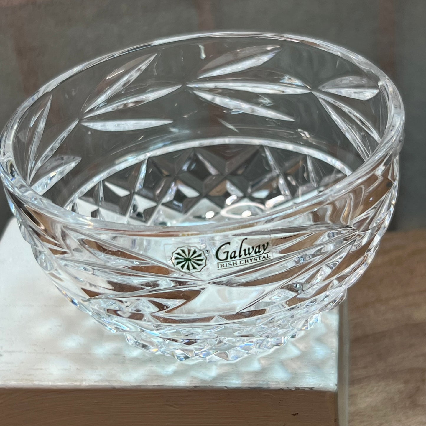Galway Irish Crystal Creamer & Open Sugar Bowl