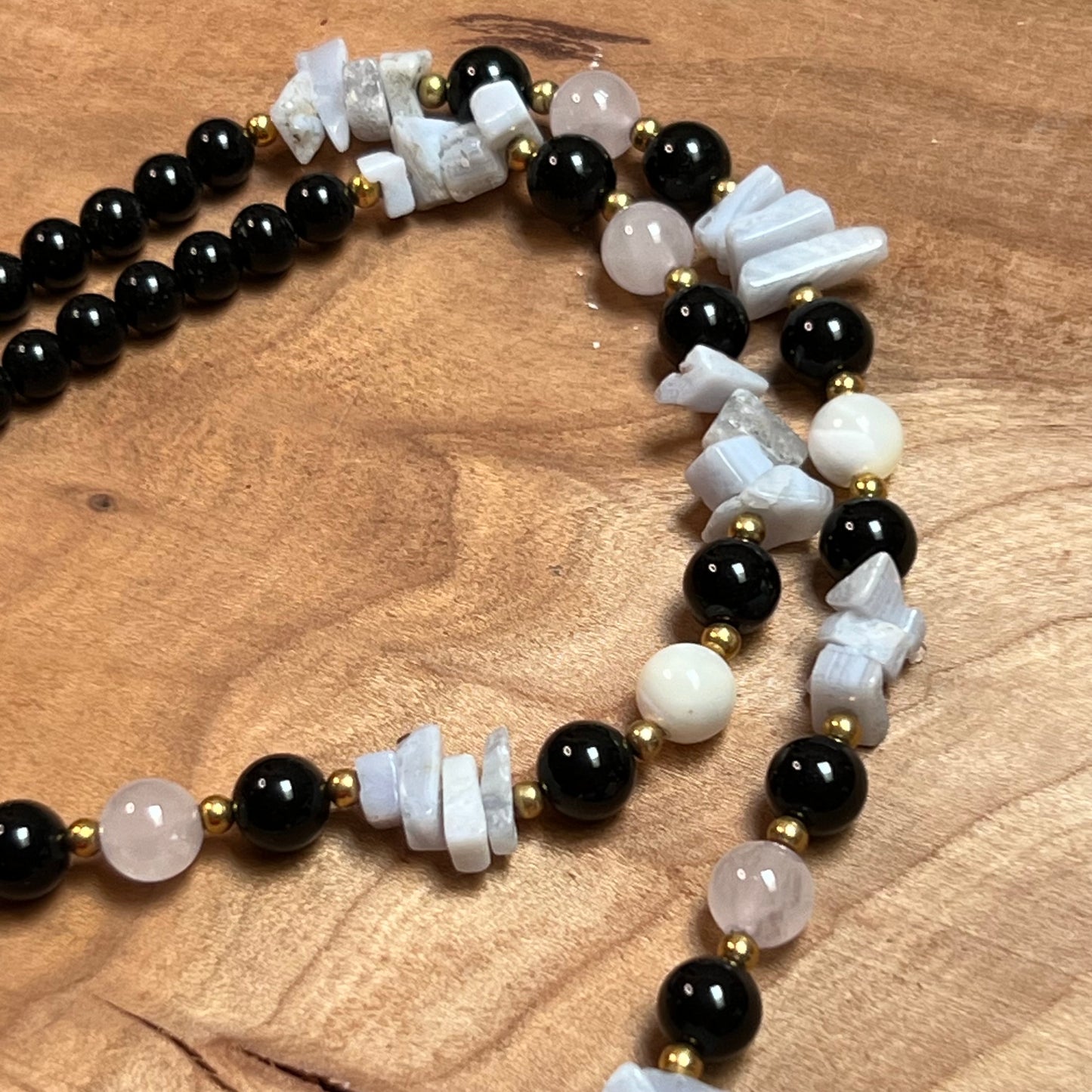 Lee Sands Semi-Precious Gemstone Lion Necklace