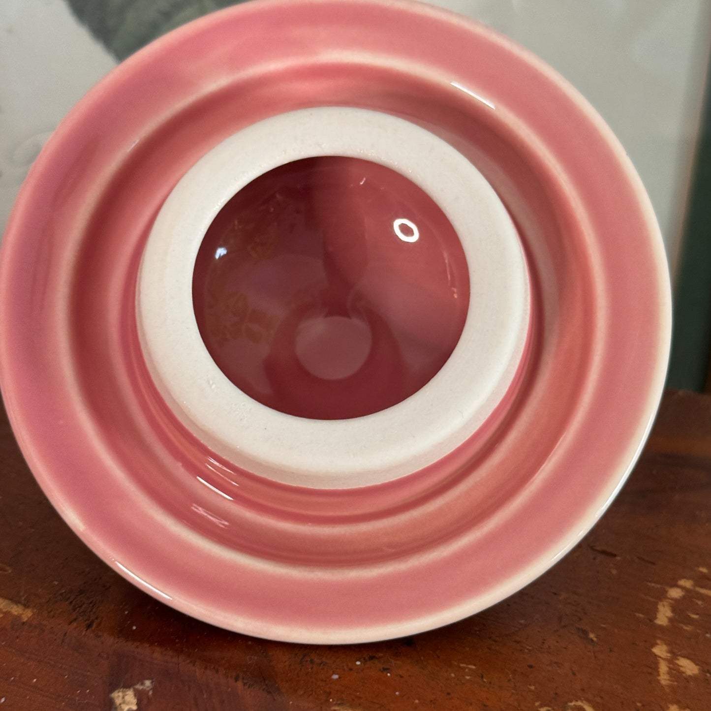 Vintage Fiesta Rose Pink Teapot Homer Laughlin Large Ring Handle