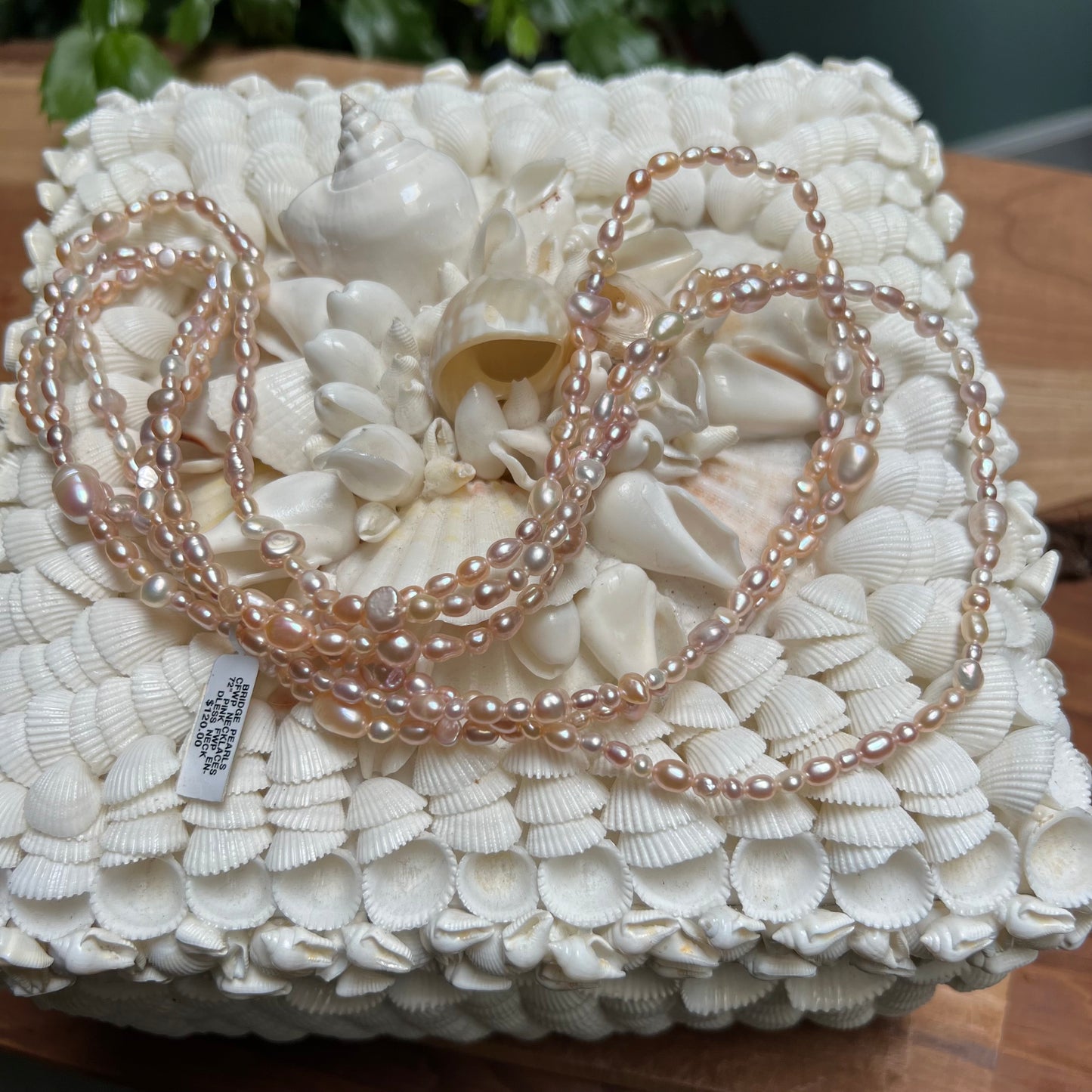 Vintage 72" Pink Freshwater Pearl Endless Necklace