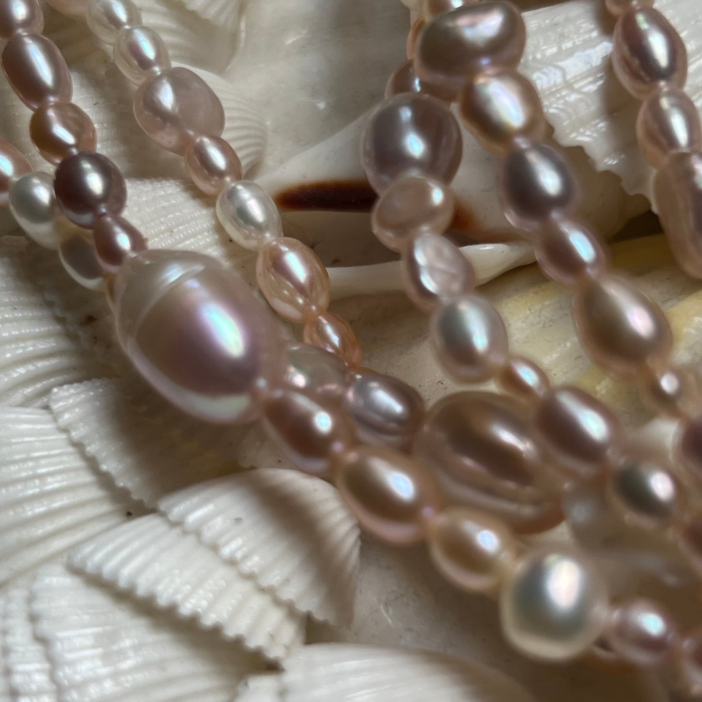 Vintage 72" Pink Freshwater Pearl Endless Necklace