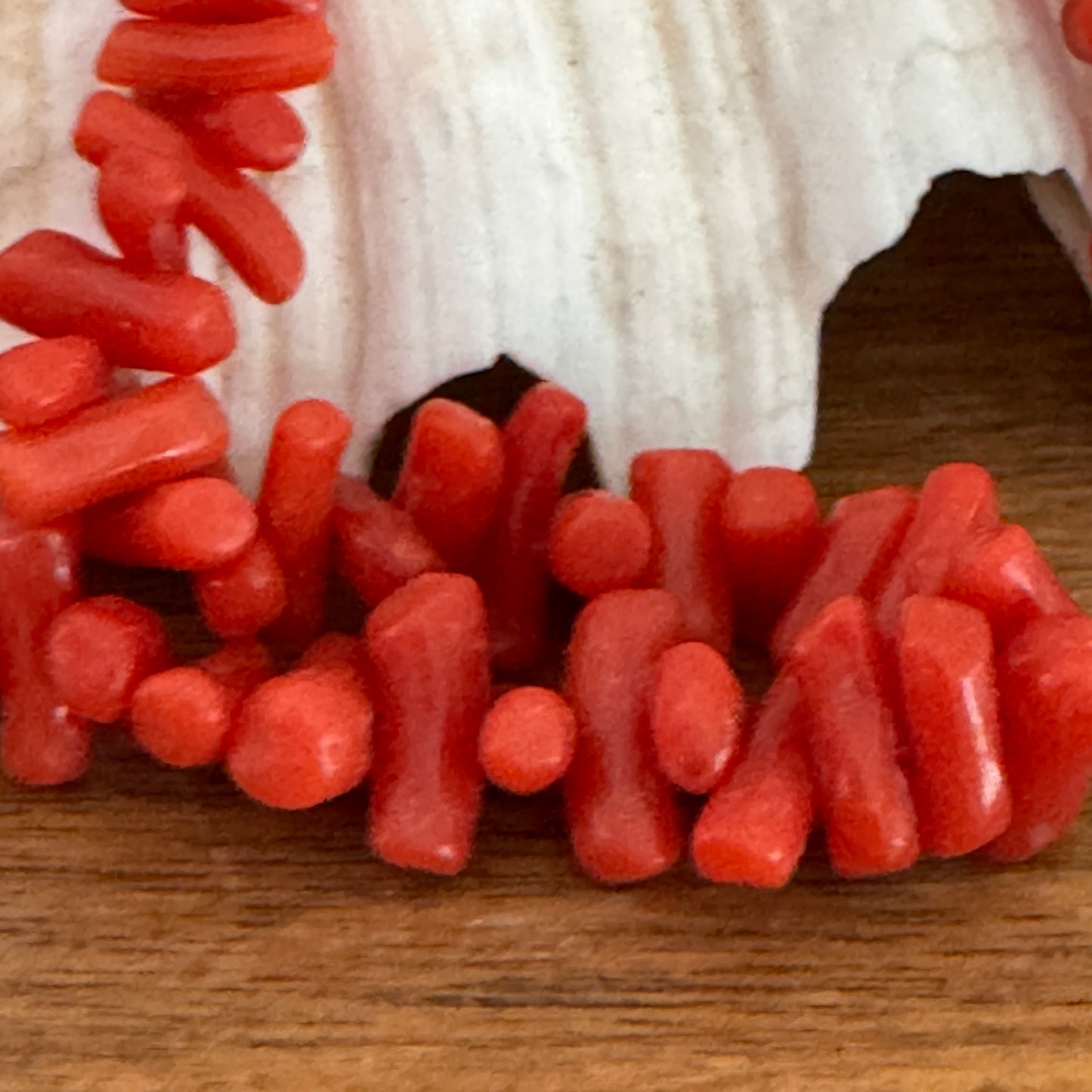 Vintage Red Branch Coral Necklace