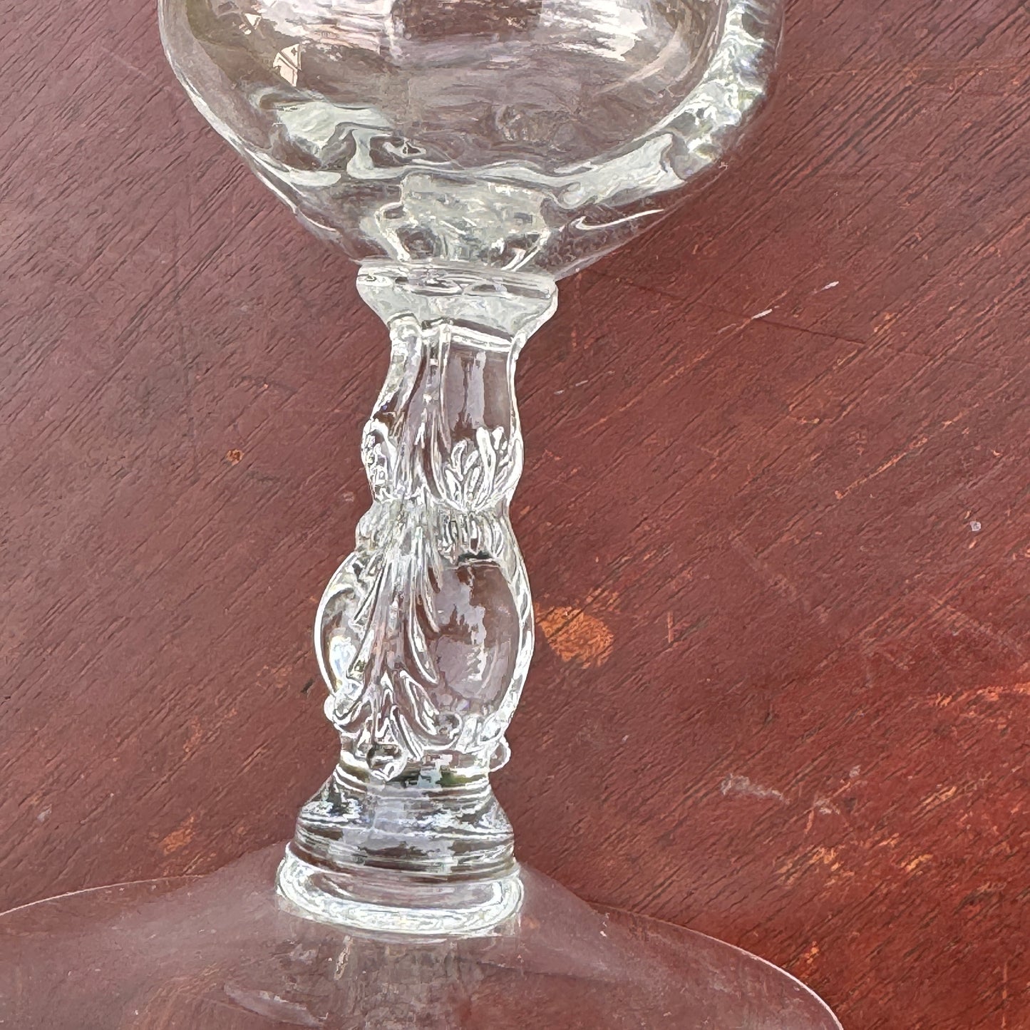 Three Cambridge Chantilly Crystal Water Goblets