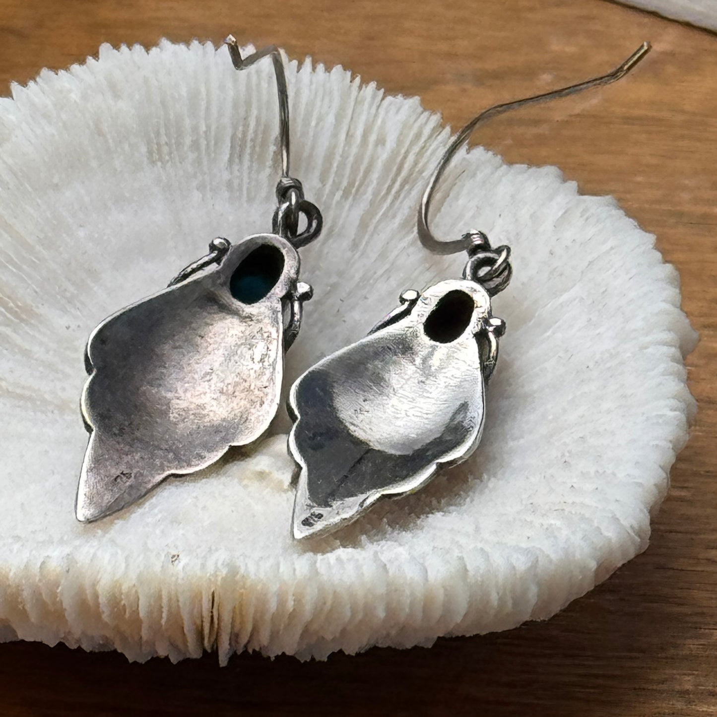 Vintage Native American Turquoise and Sterling Silver Earrings
