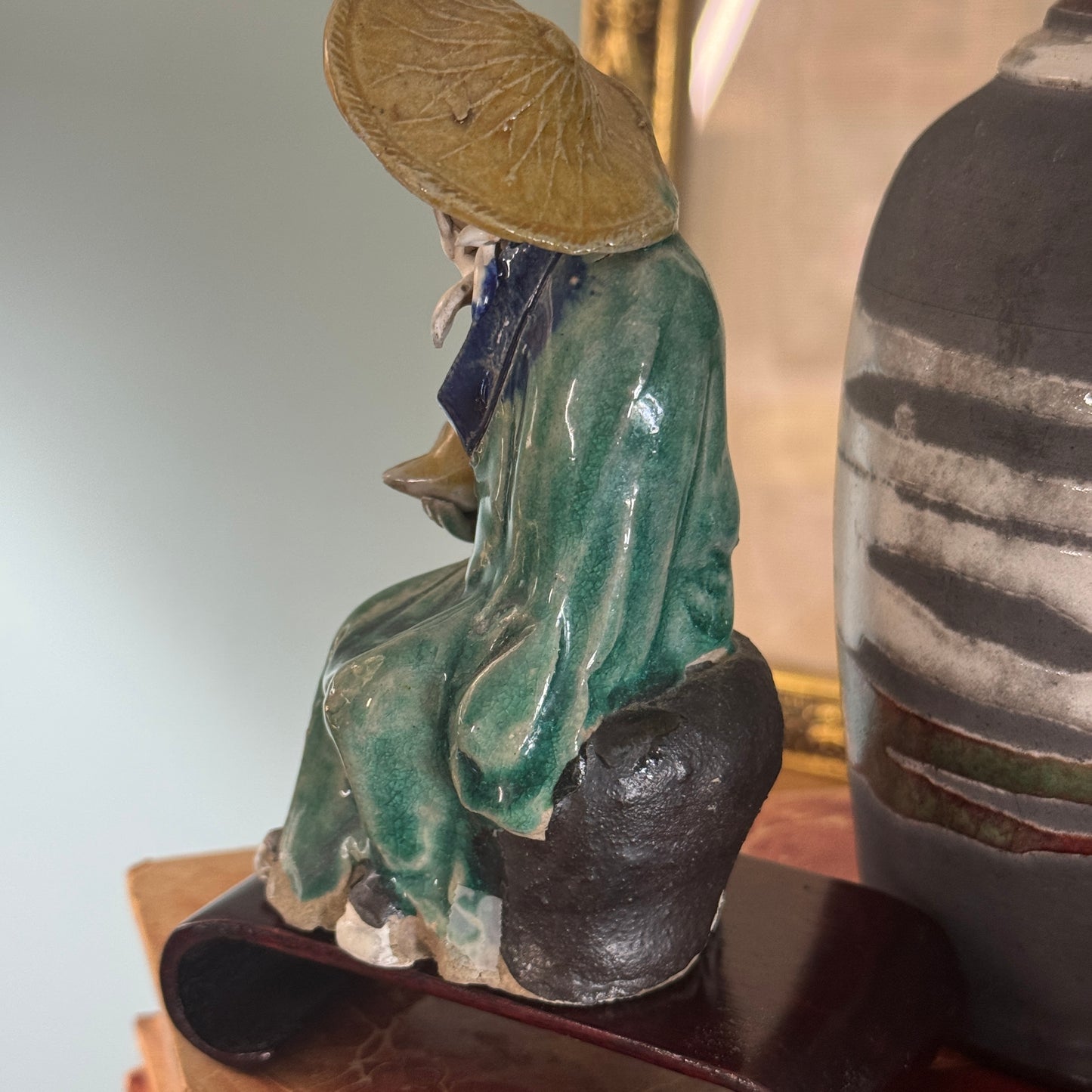 Shekwan Chinese Mudman Ancient Man Figurine