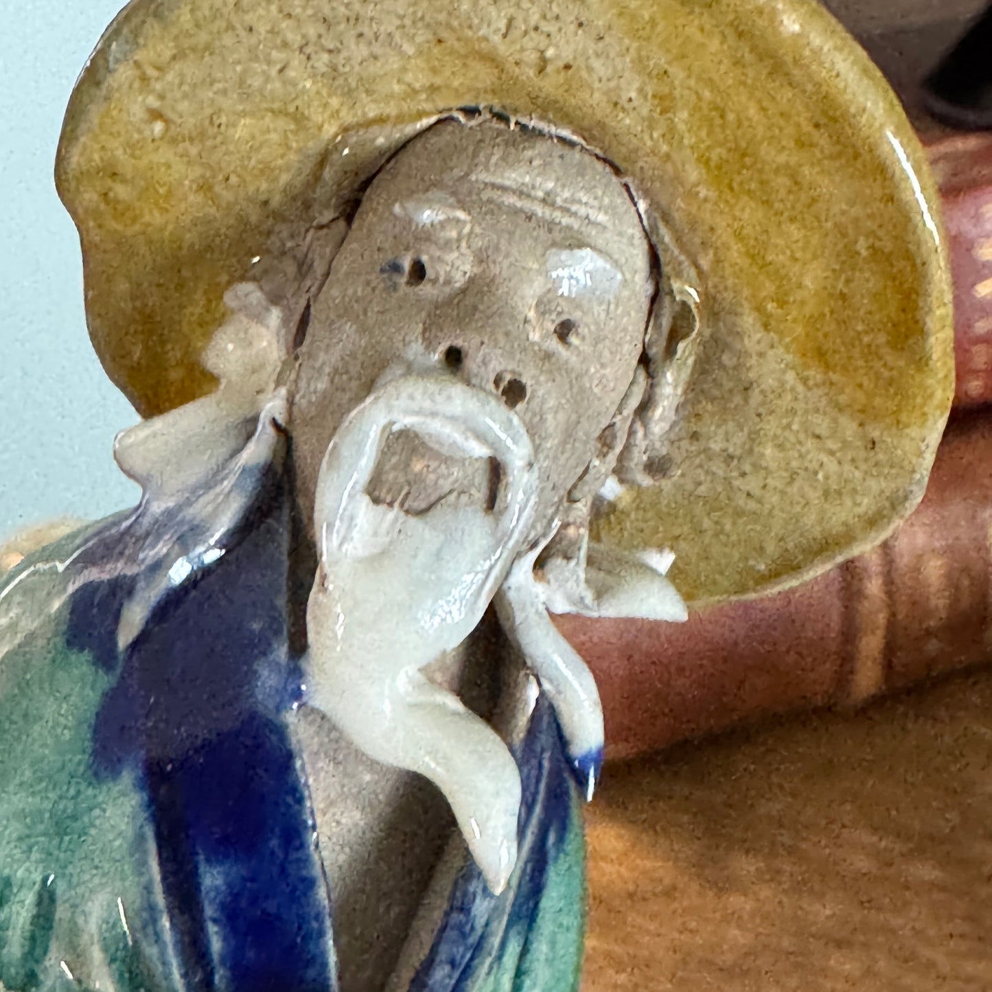 Shekwan Chinese Mudman Ancient Man Figurine